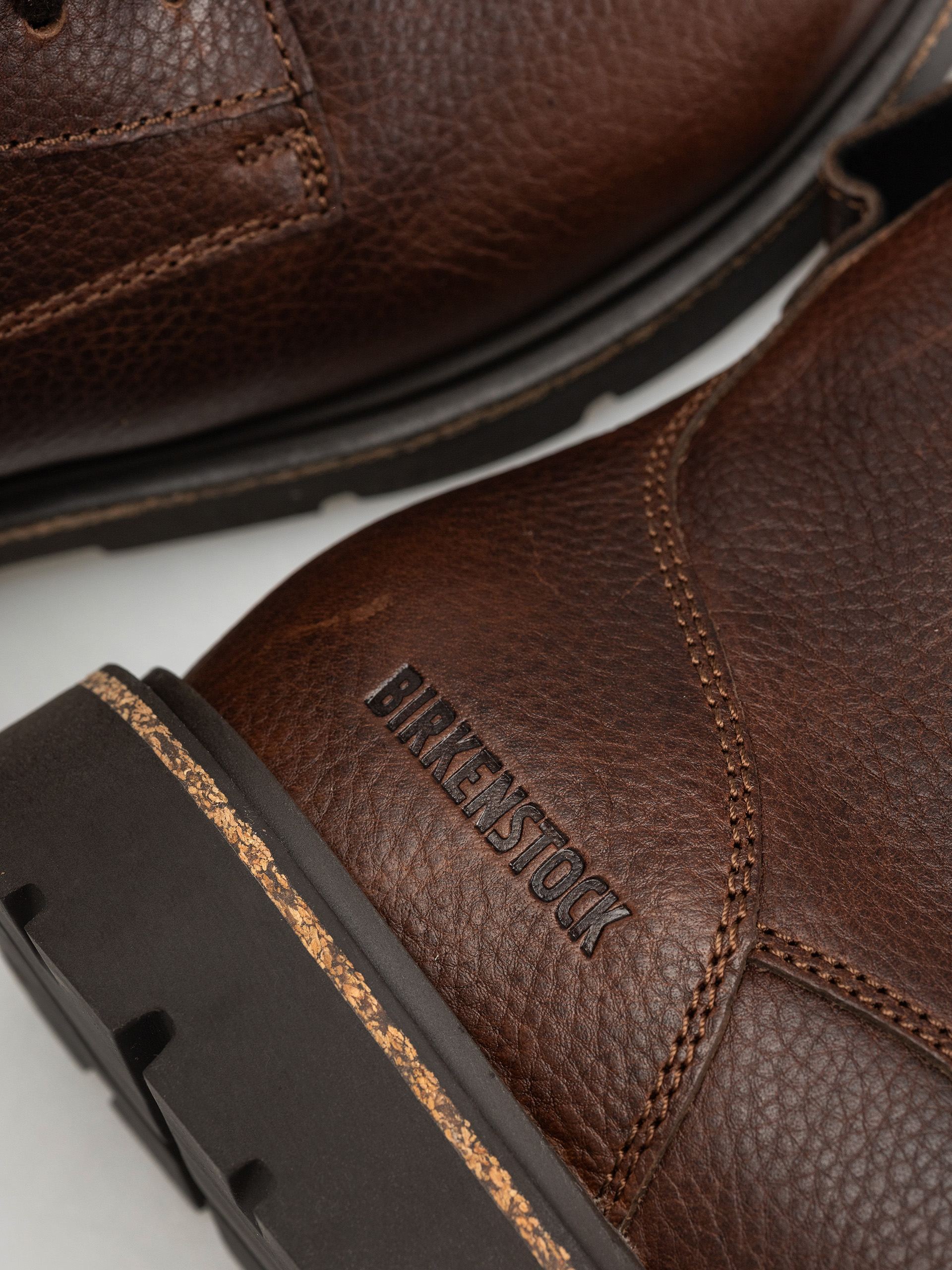 Buty Birkenstock Highwood Lace Mid Natural Leather Regular (chocolate)
