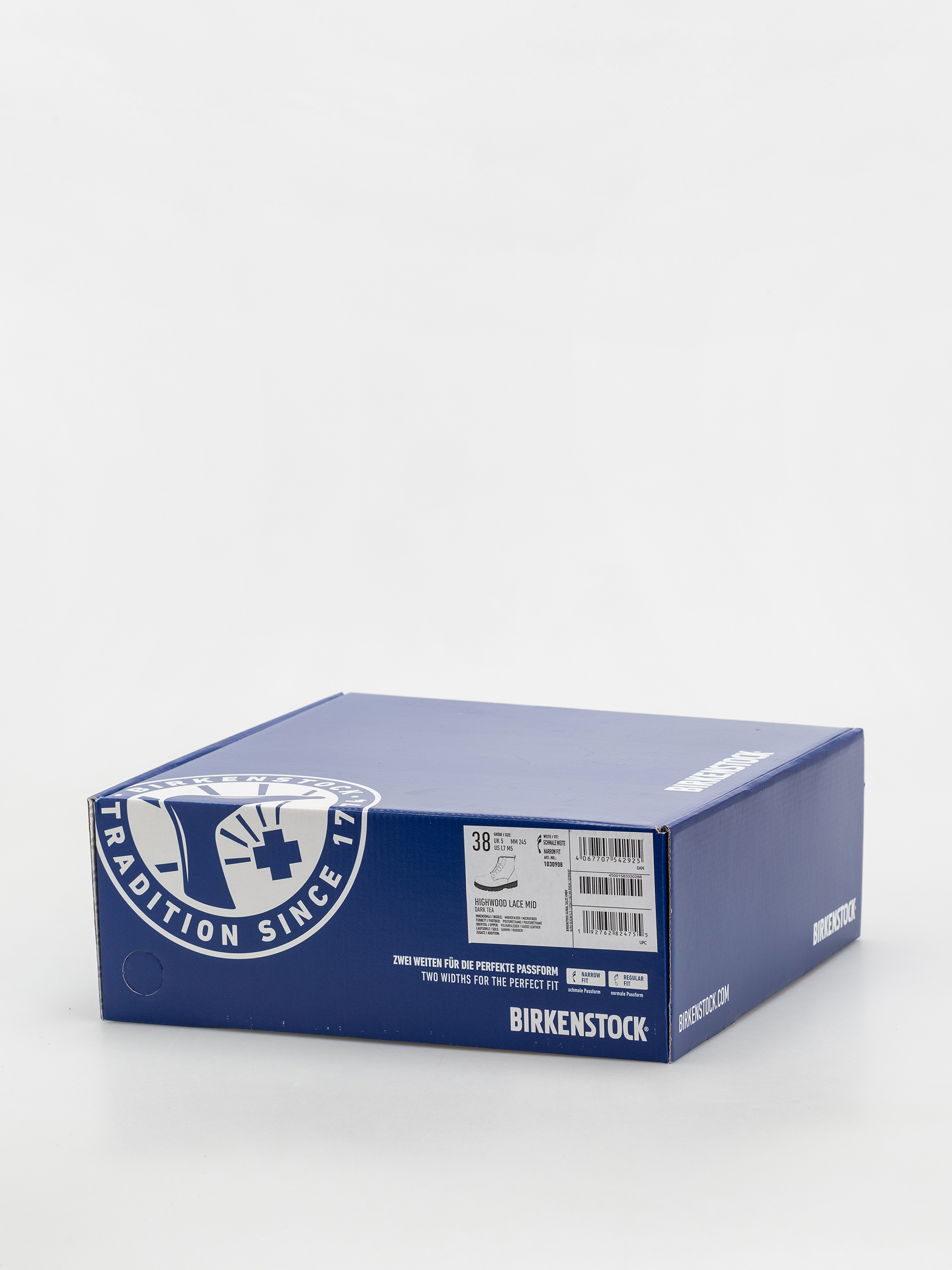 Buty Birkenstock Highwood Lace Mid Suede Leather Narrow Wmn (dark tea)