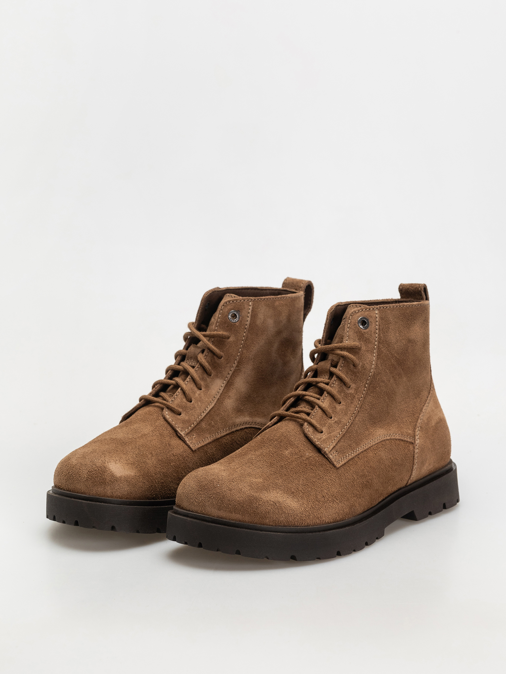 Buty Birkenstock Highwood Lace Mid Suede Leather Regular (dark tea)