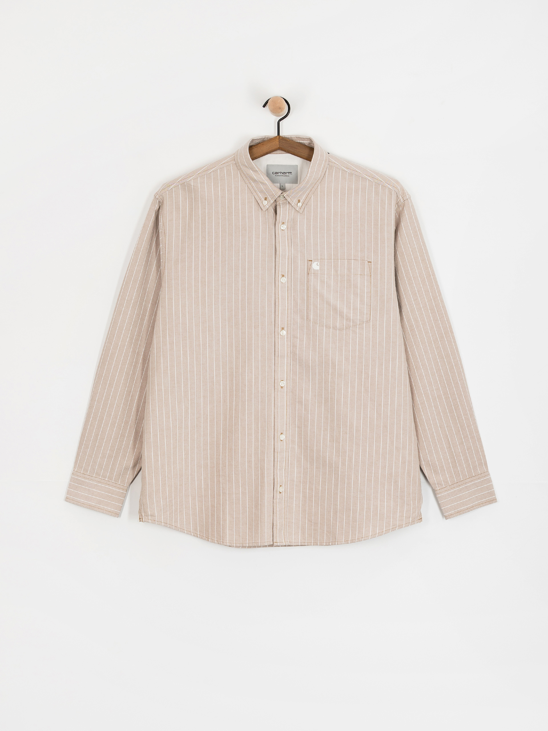 Koszula Carhartt WIP Cassel (cassel stripe/peanut/white)