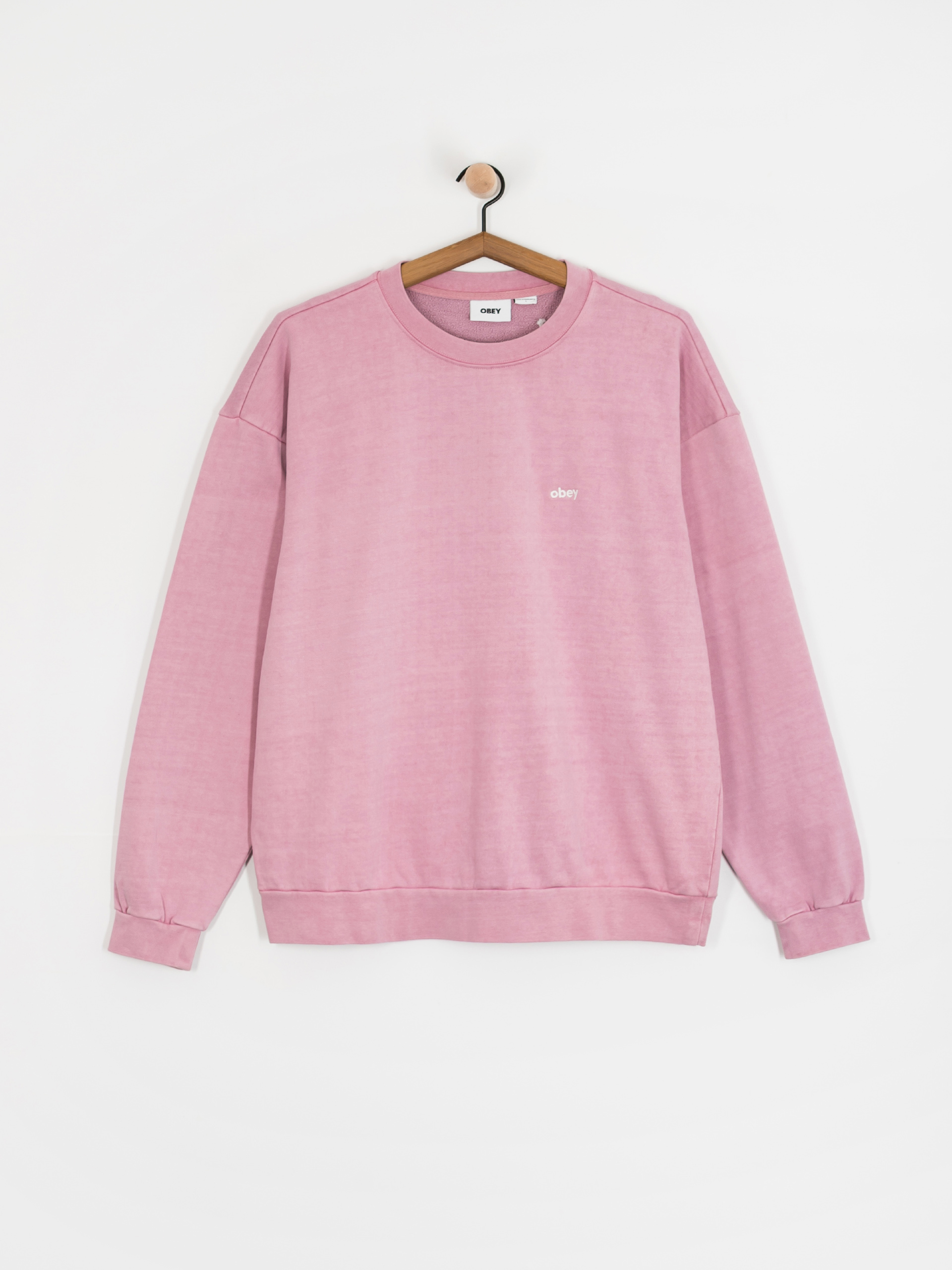 Bluza OBEY Lowercase Pigment Crew (pigment lilac)