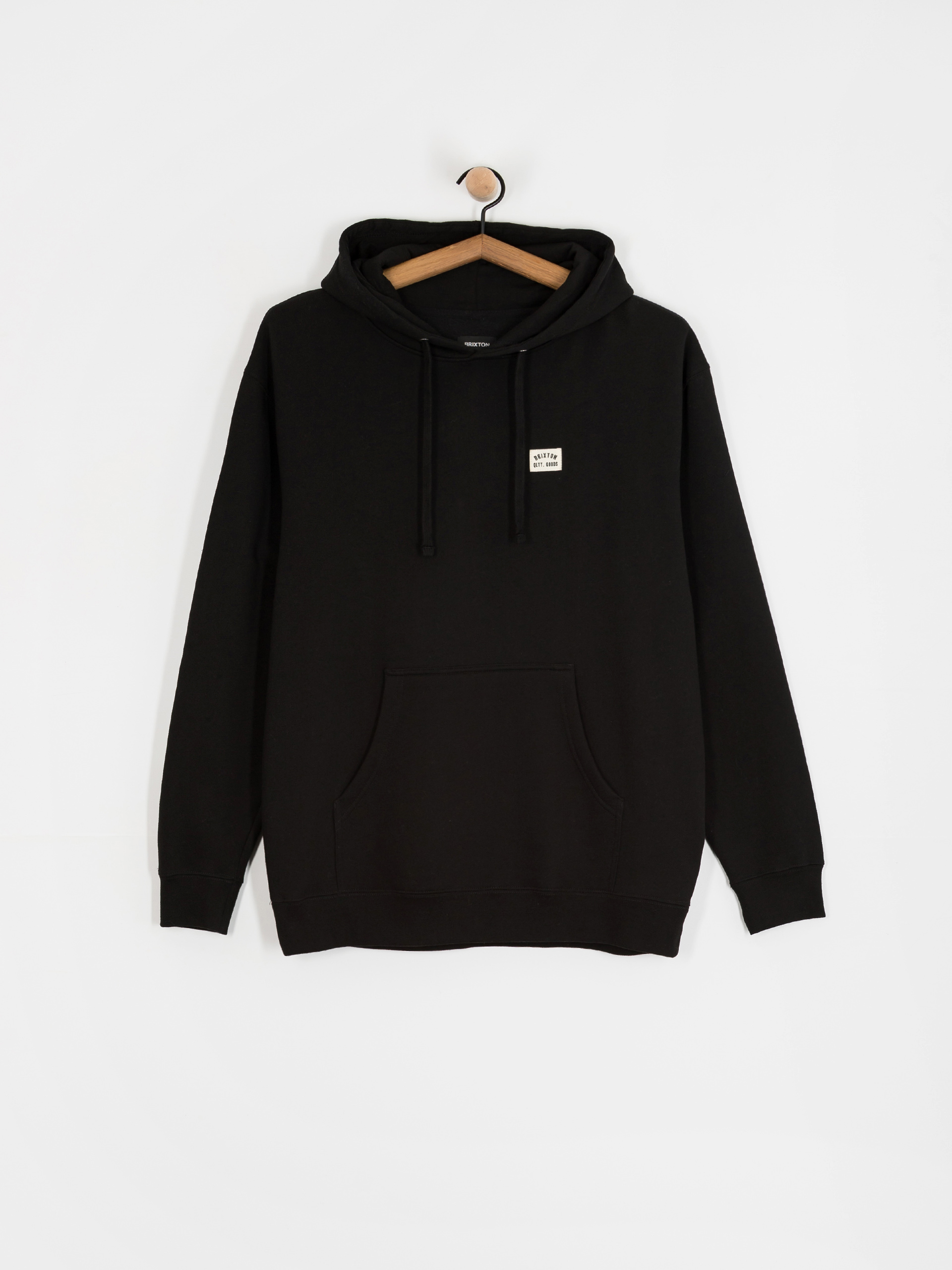 Bluza z kapturem Brixton Woodburn Label HD (black)