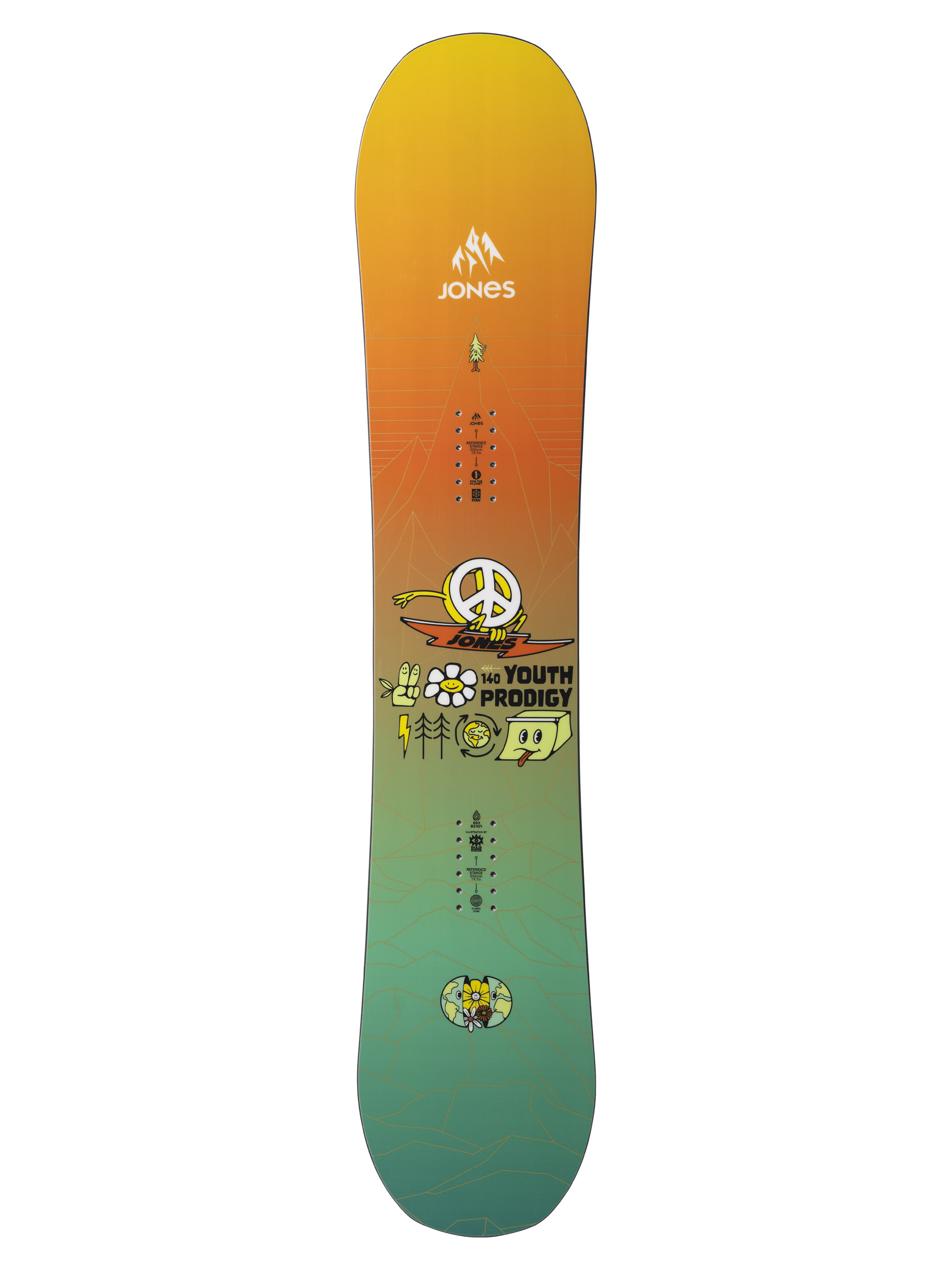 Deska snowboardowa Jones Snowboards Prodigy JR (orange)