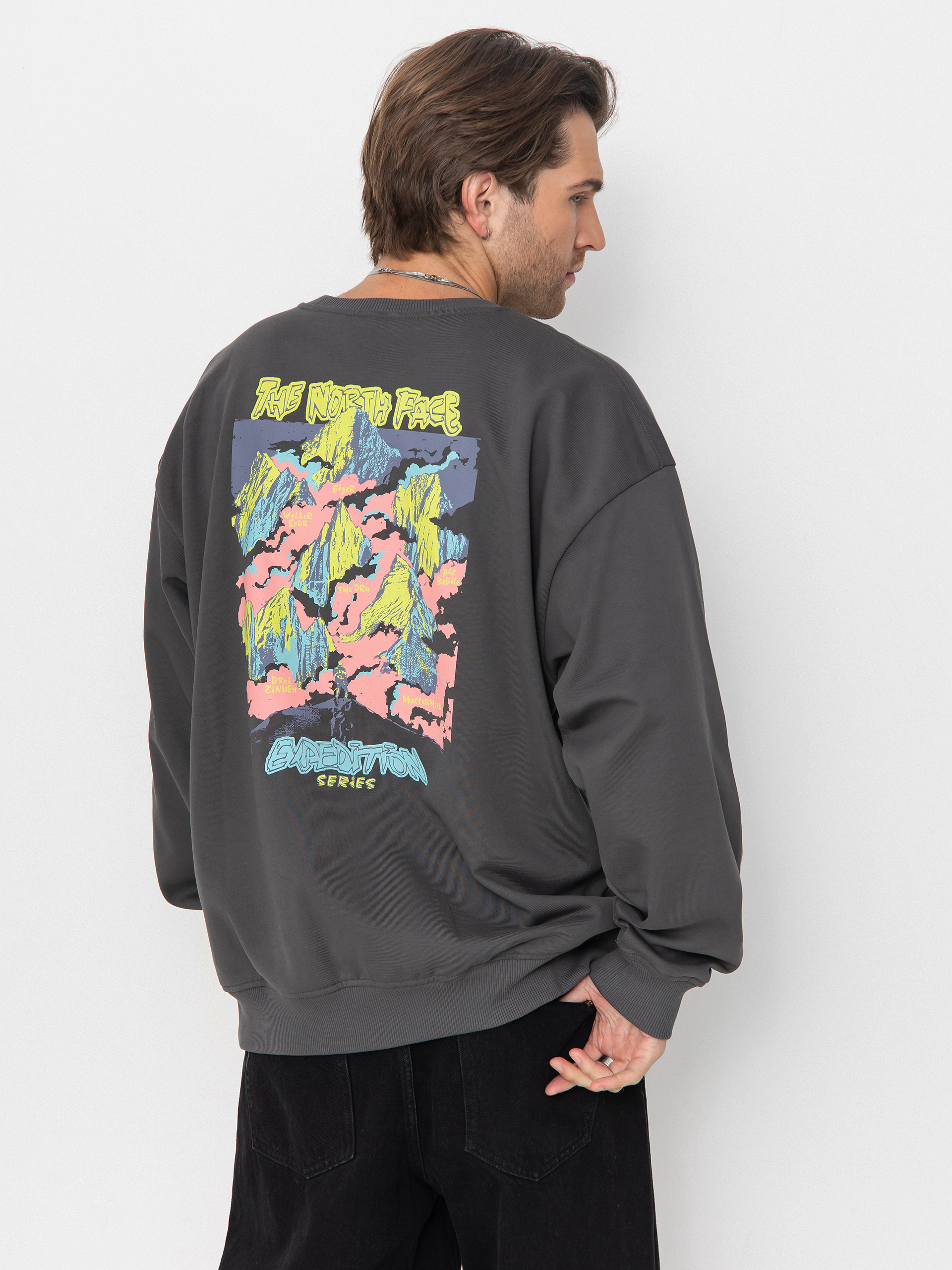 Bluza The North Face Expedition Celebration Oversized (anthracite grey)