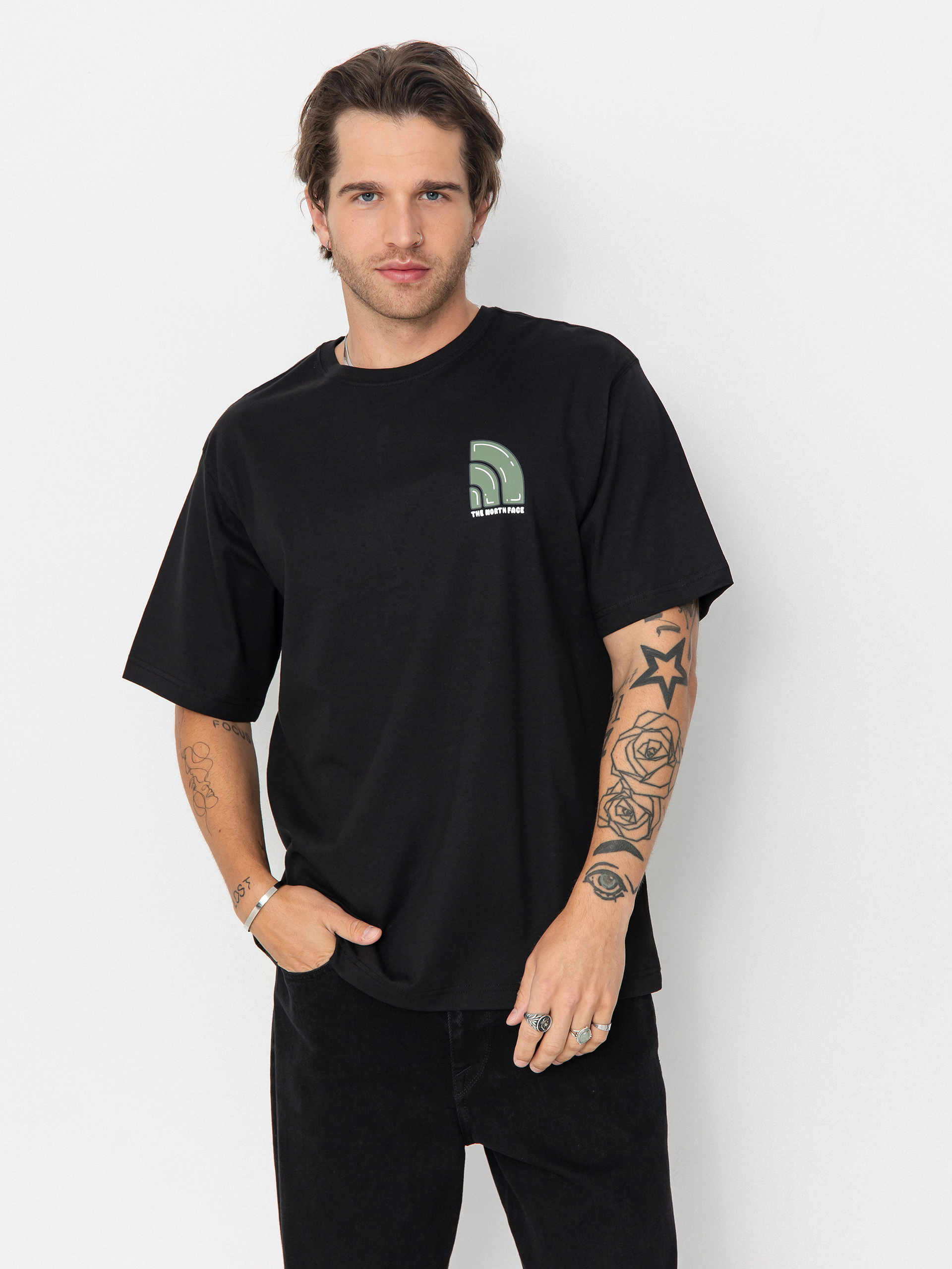 T-shirt The North Face Bubble Logo Relaxed (tnf black)