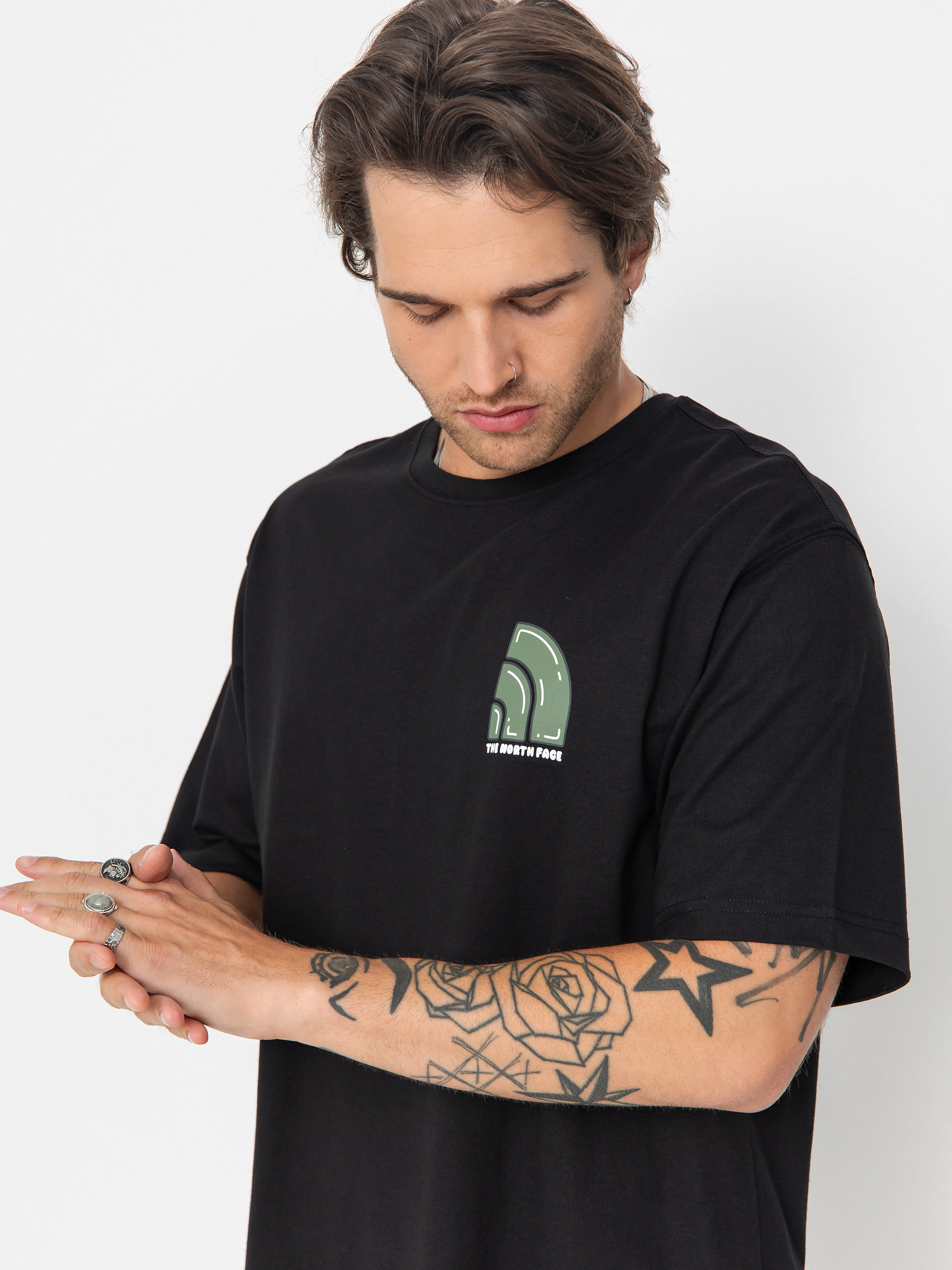 T-shirt The North Face Bubble Logo Relaxed (tnf black)