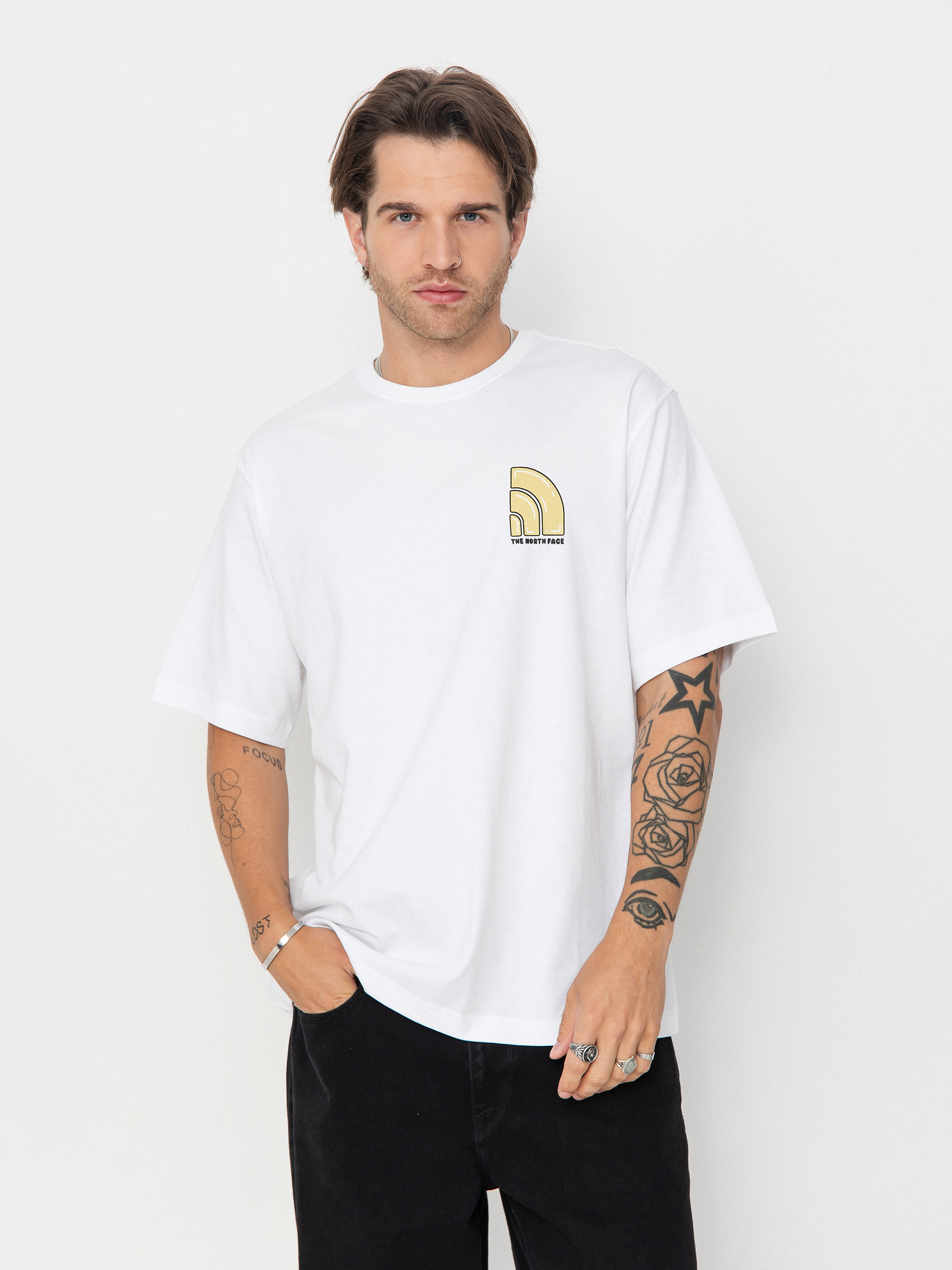 T-shirt The North Face Bubble Logo Relaxed (tnf white)