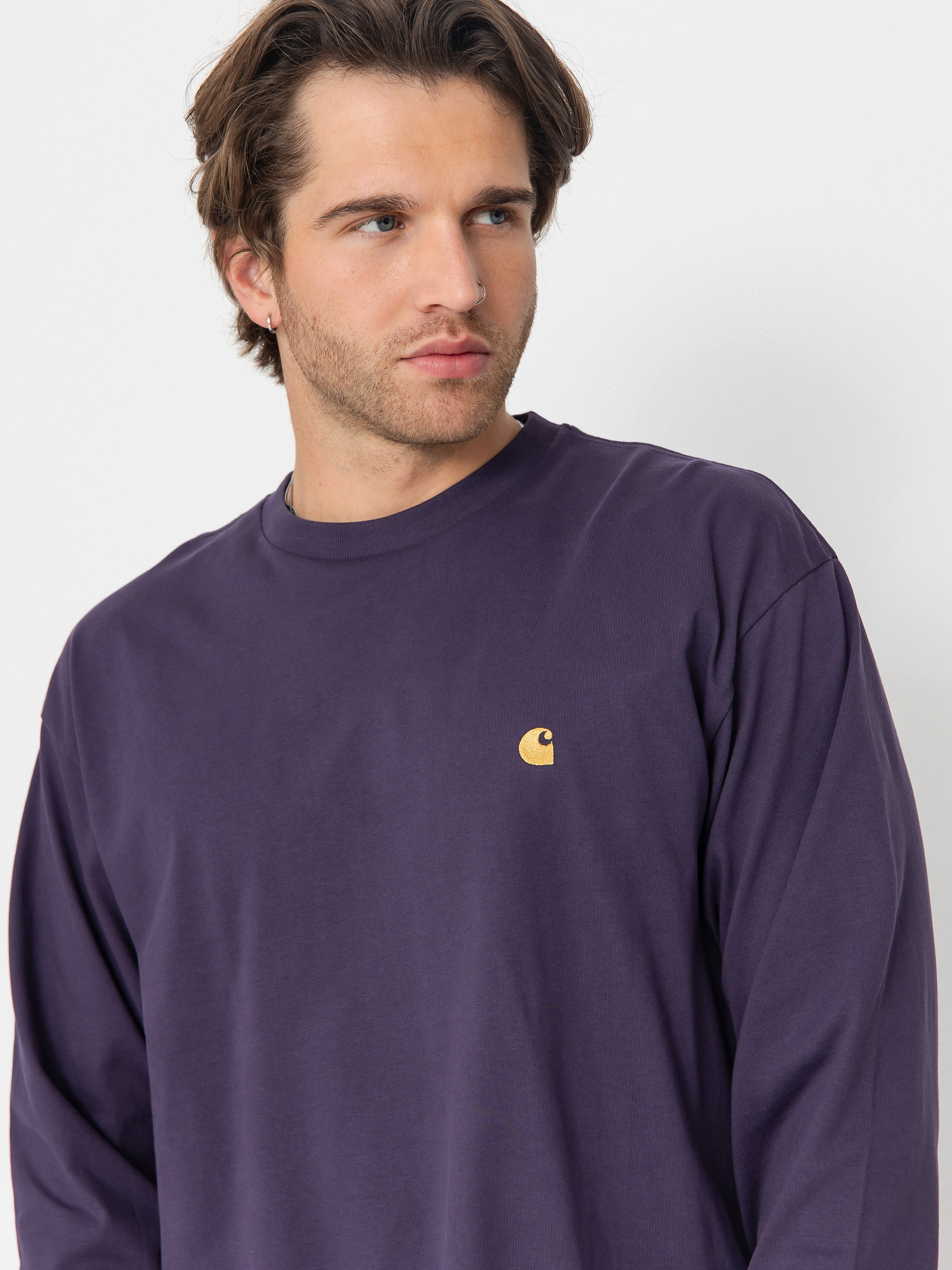 Longsleeve Carhartt WIP Chase (lakers/gold)