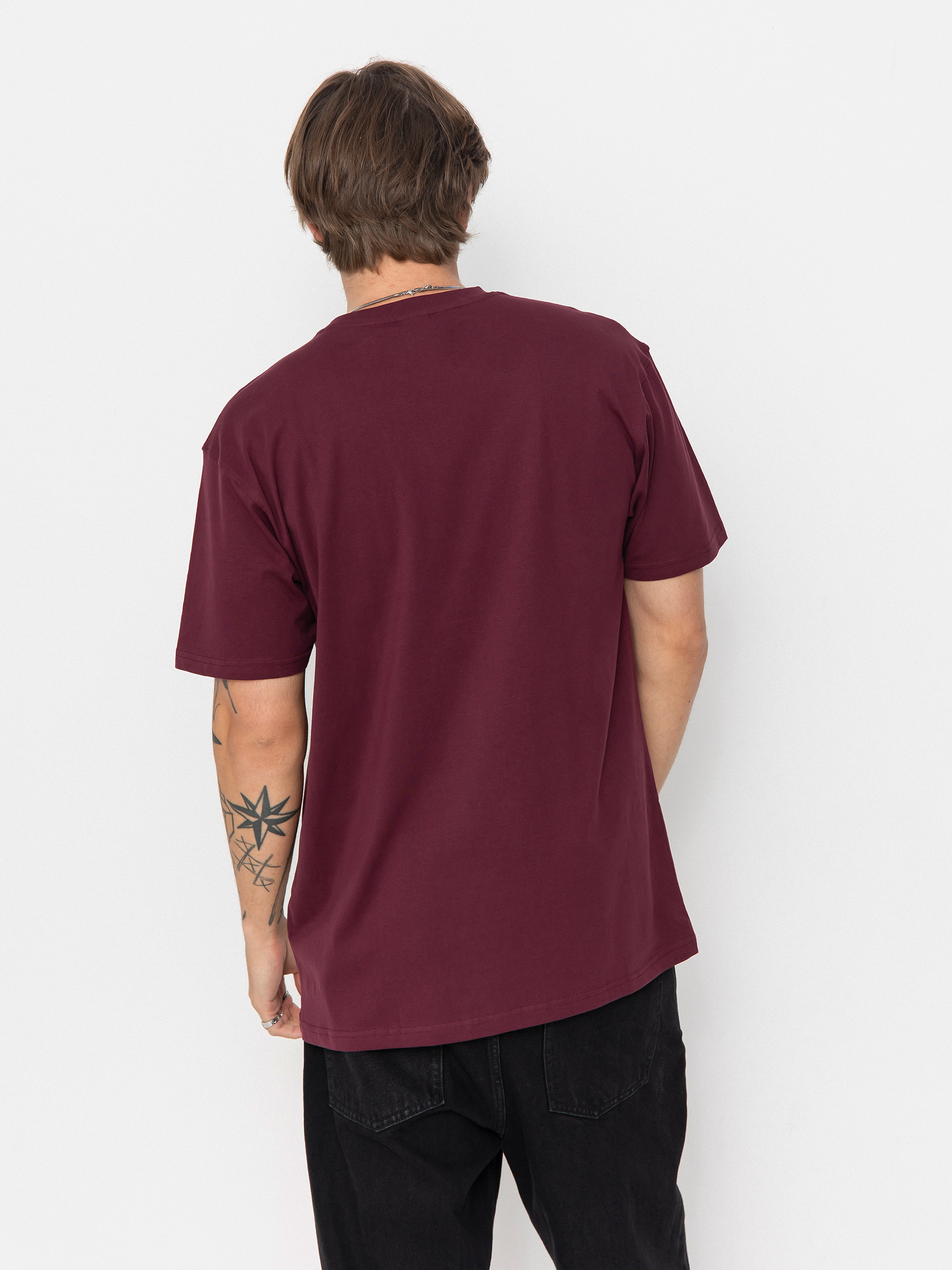 T-shirt Santa Cruz Hand Dot Front (dark cherry)