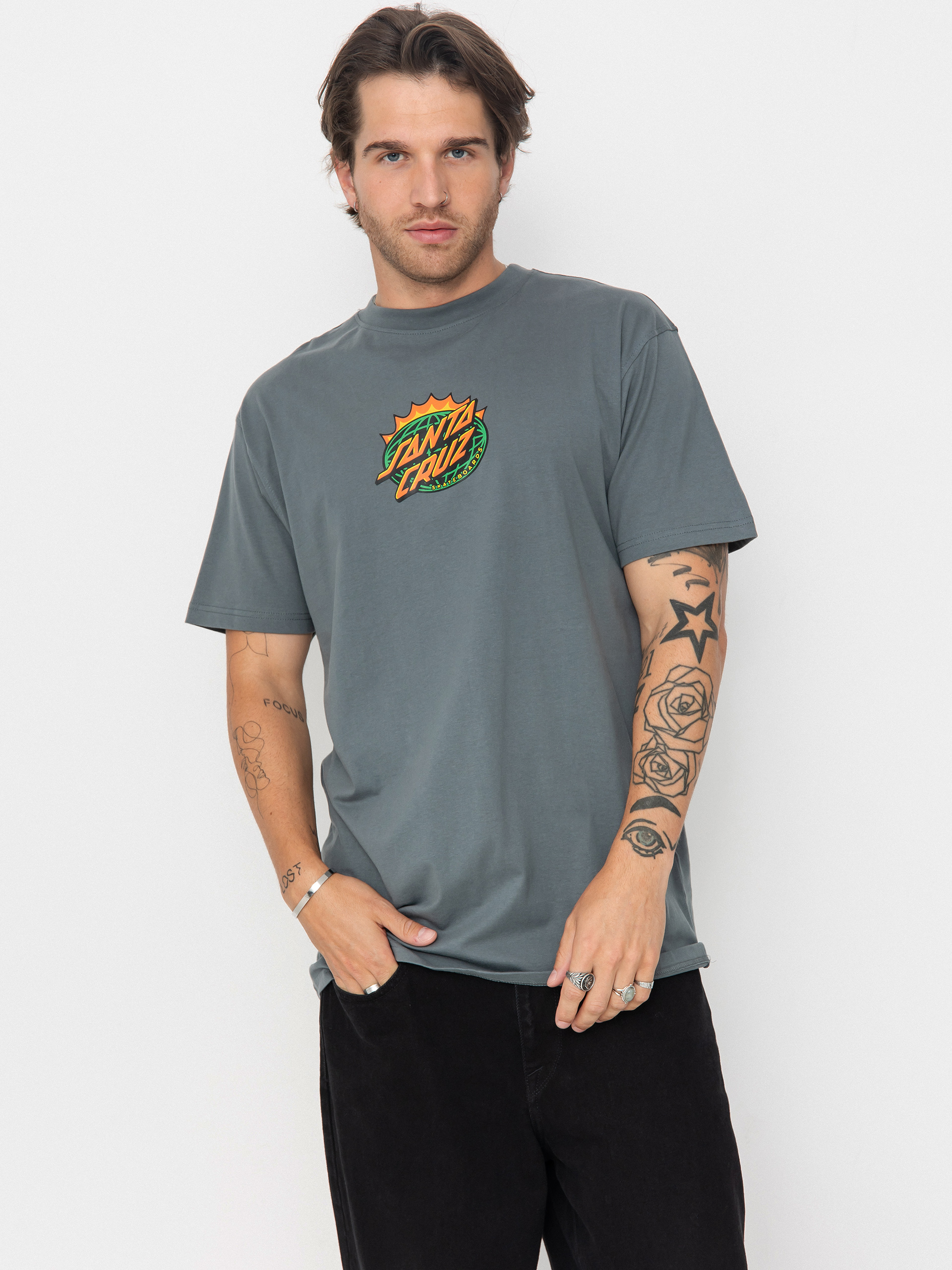 T-shirt Santa Cruz Kendall End Of The Dot (storm grey)