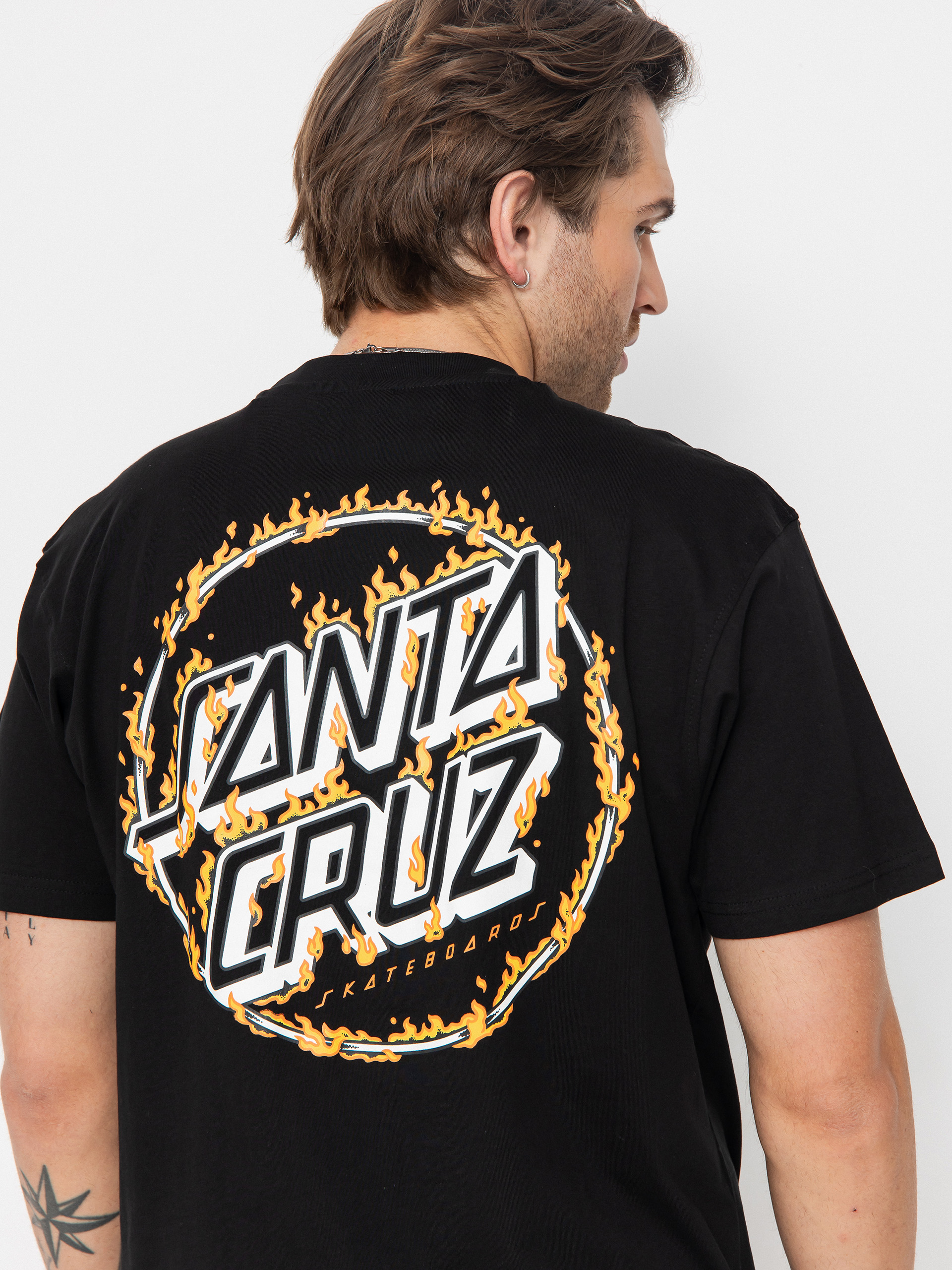 T-shirt Santa Cruz Burnt Opus Ovrszd (black)