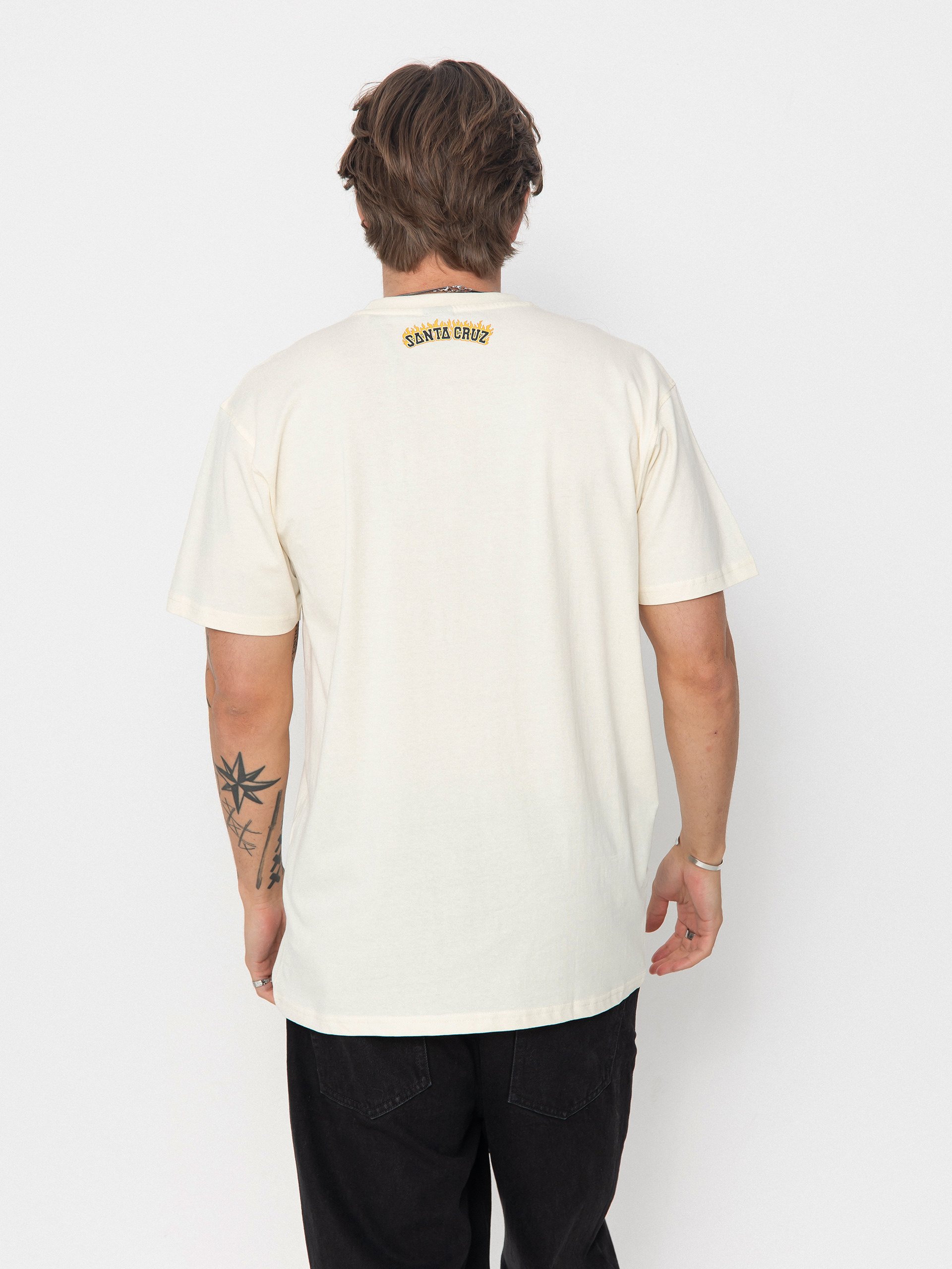T-shirt Santa Cruz Burnt Bone Hand (unbleached cotton)