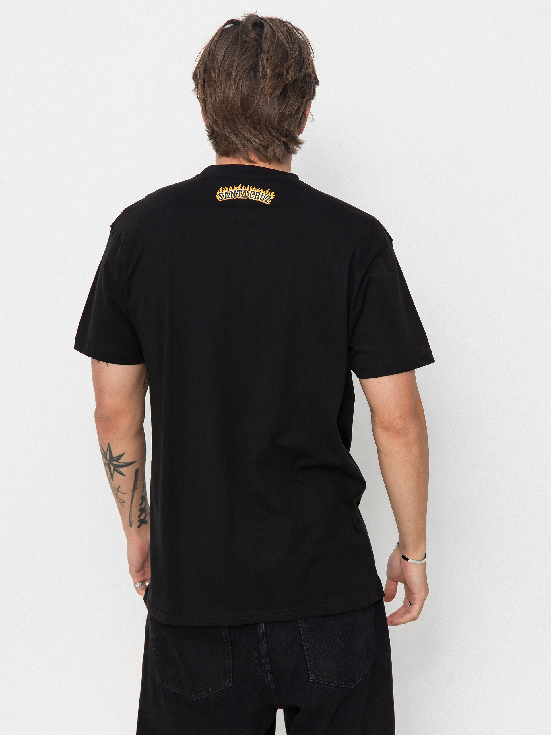 T-shirt Santa Cruz Burnt Bone Hand (black)