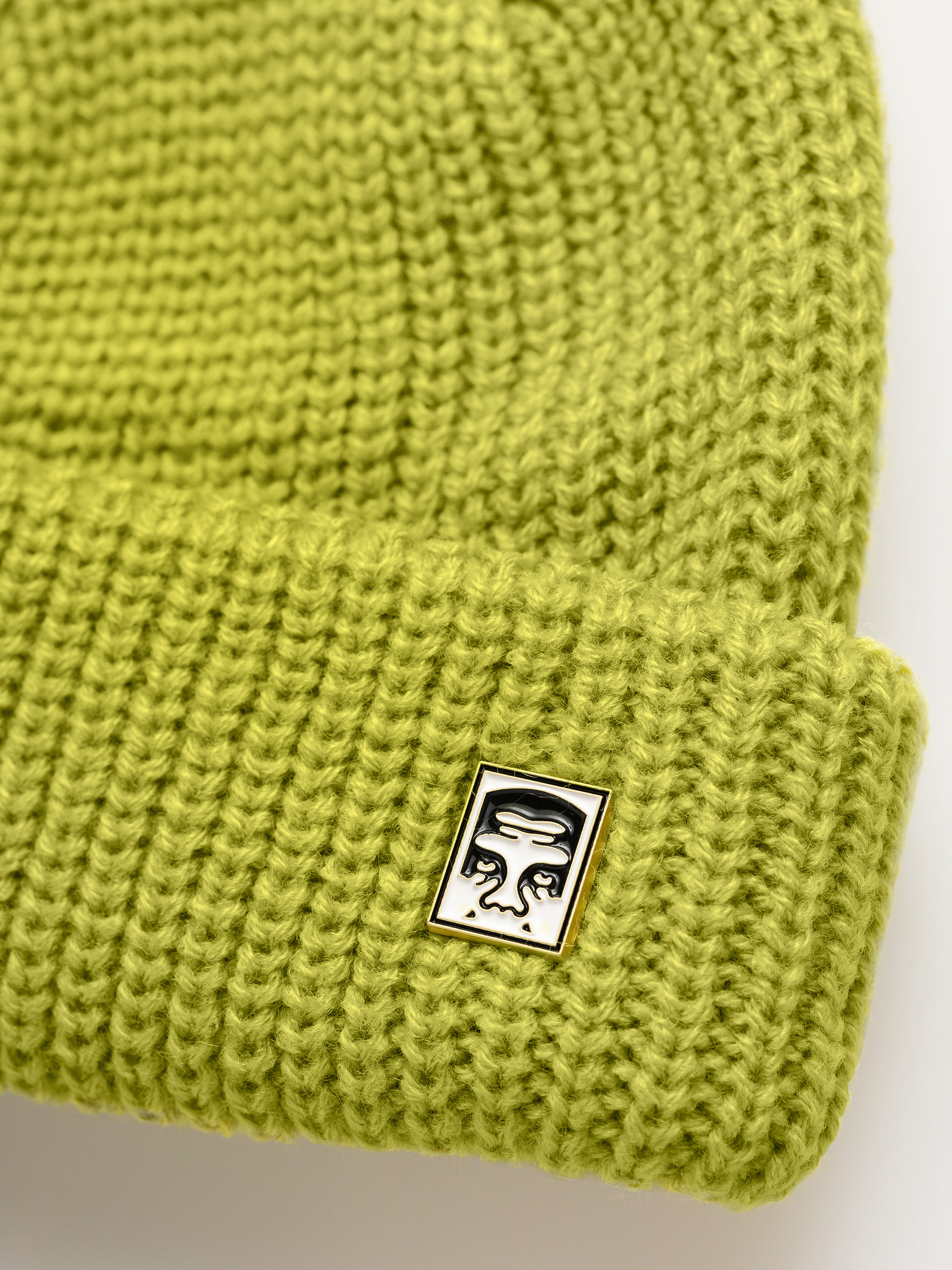 Czapka zimowa OBEY Micro (chartreuse)