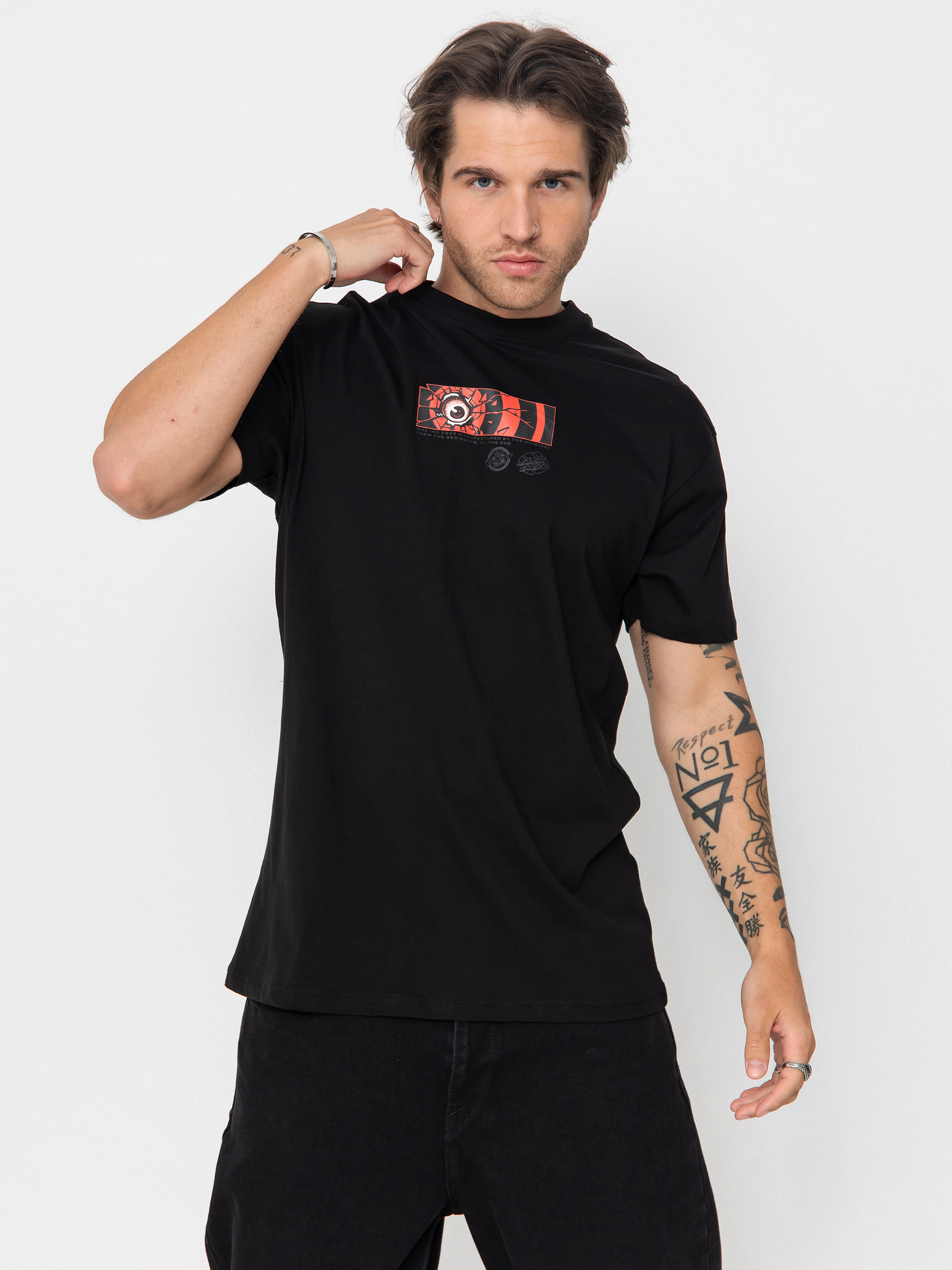T-shirt Santa Cruz Roskopp Dissect Strip (black)