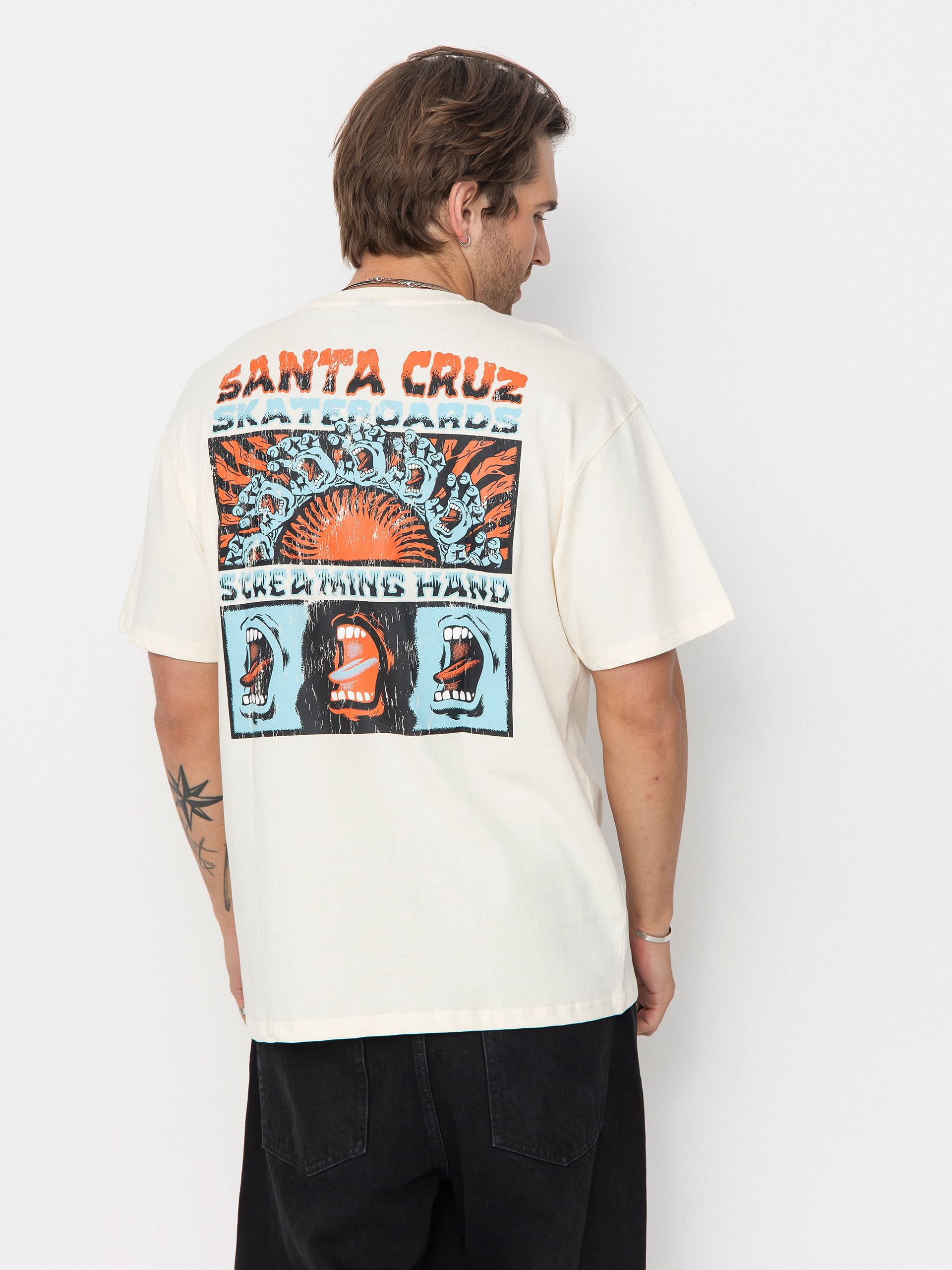 T-shirt Santa Cruz VTG Screaming Connect (unbleached cotton)