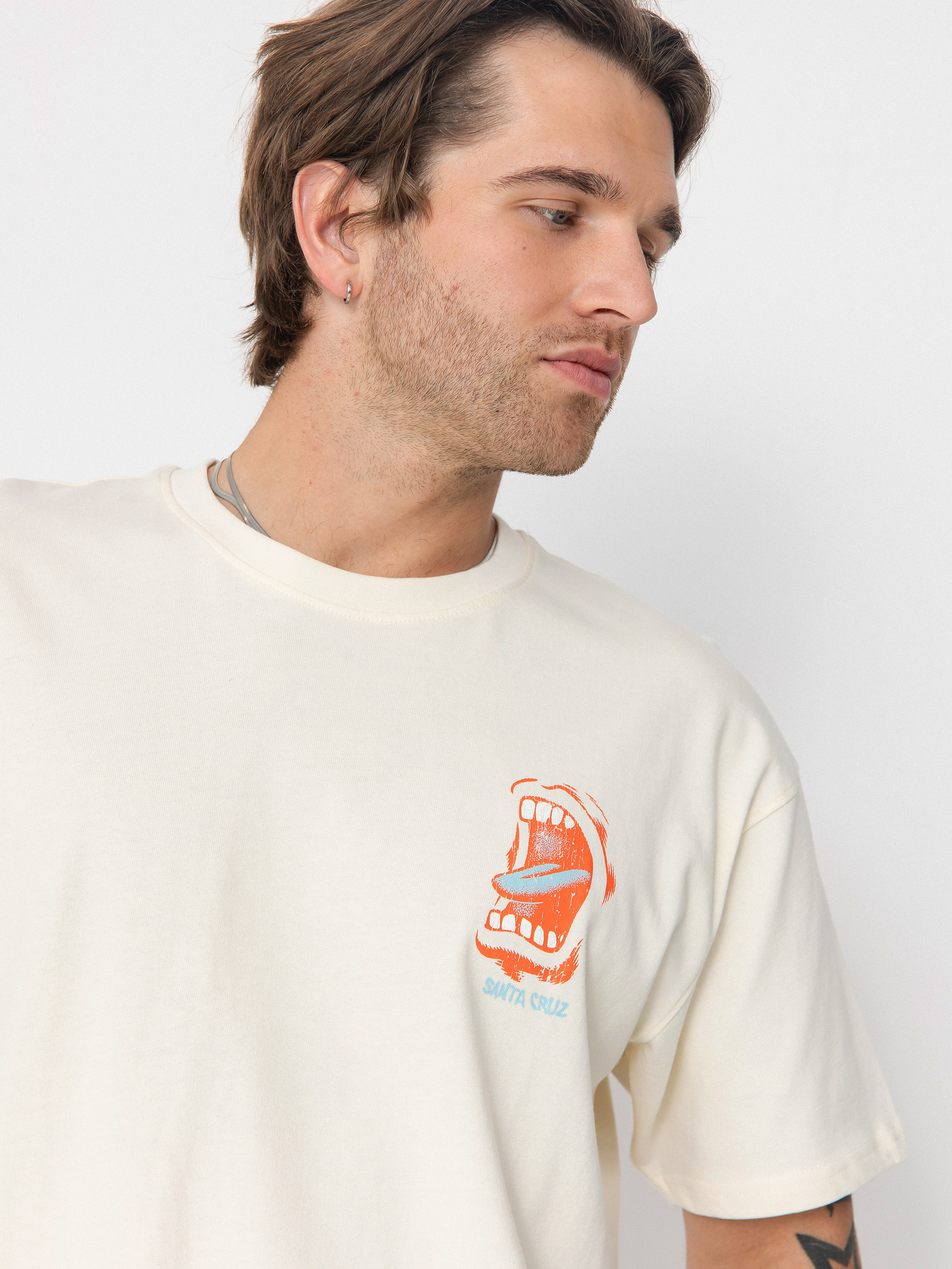 T-shirt Santa Cruz VTG Screaming Connect (unbleached cotton)