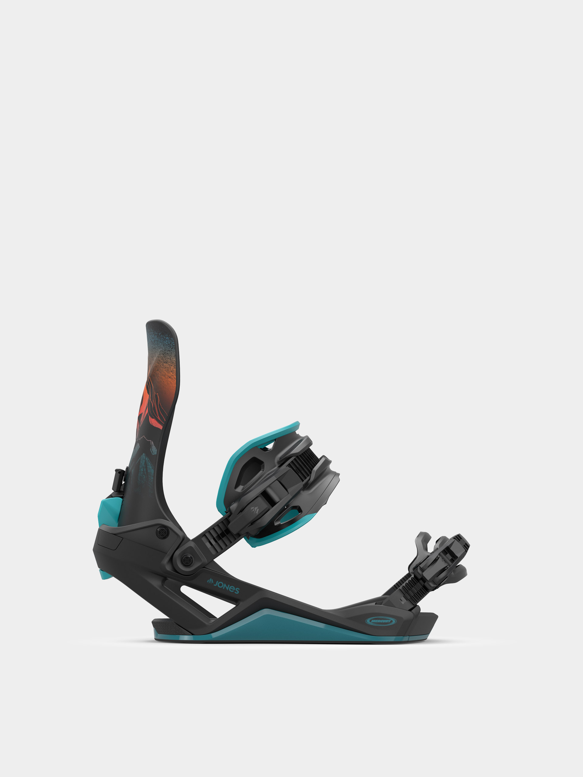 Męskie Wiązania snowboardowe Jones Snowboards Mercury FASE Art (blu art)