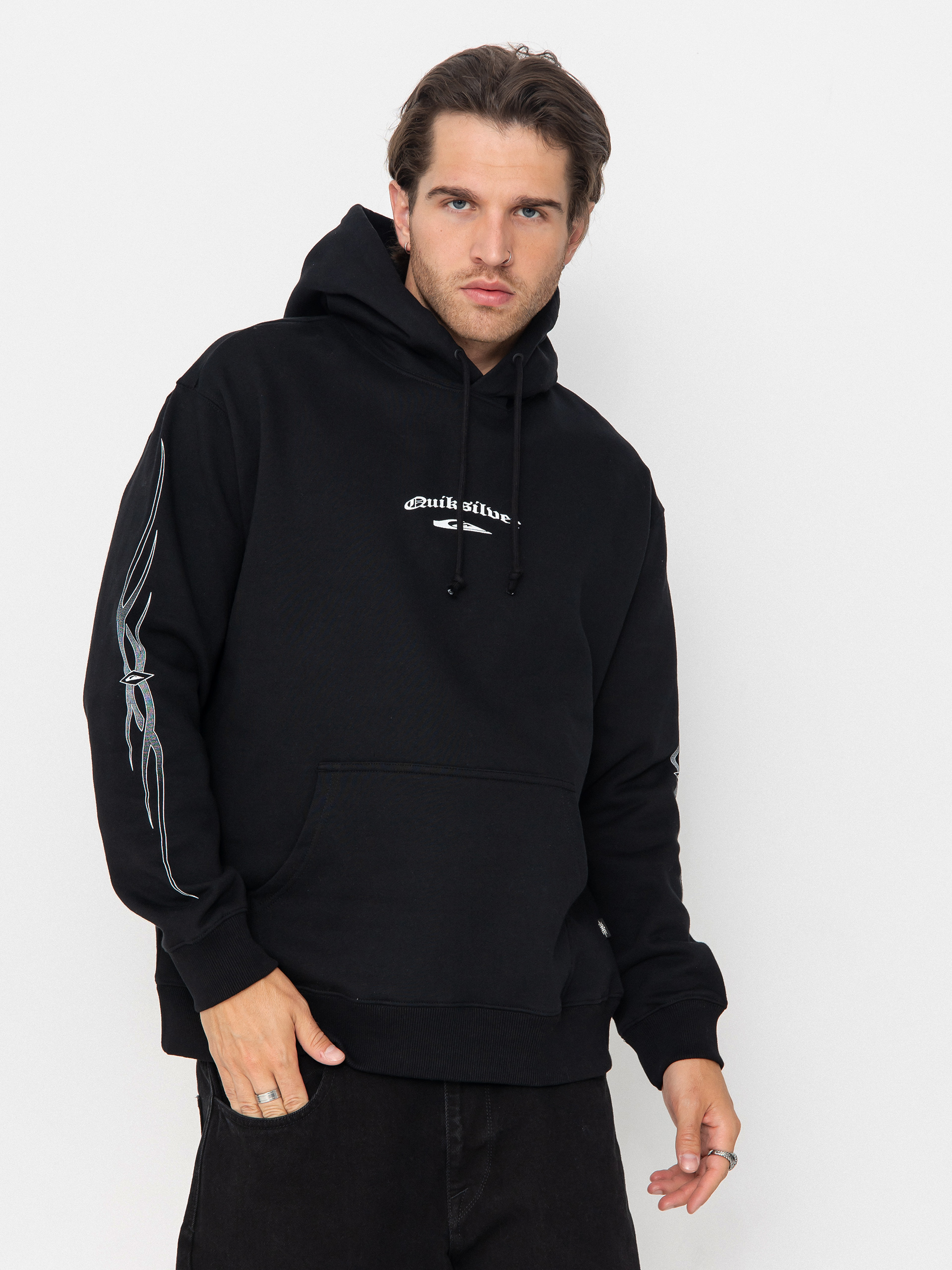 Bluza z kapturem Quiksilver Stretch Tribal HD (black)