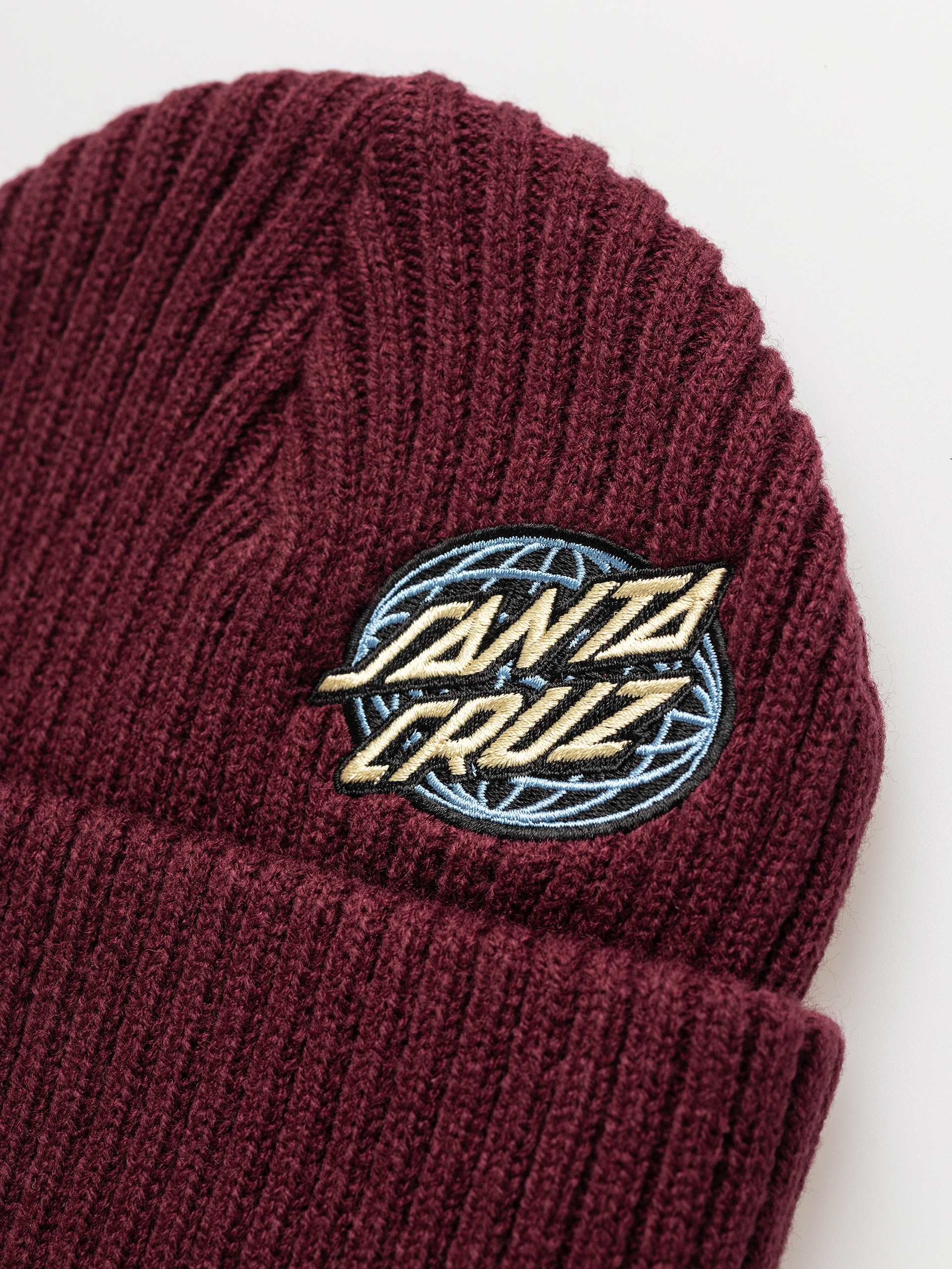 Czapka zimowa Santa Cruz Global Oval Dot (dark cherry)