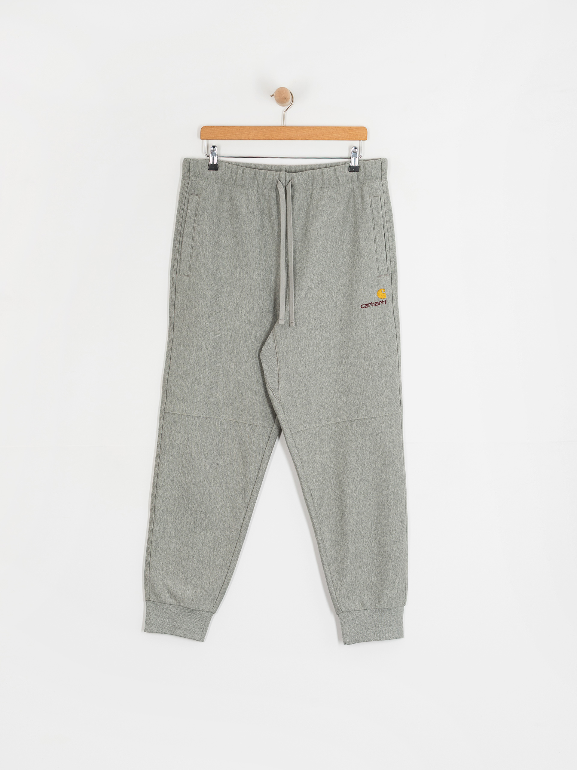 Spodnie Carhartt WIP American Script Jogging (grey heather)