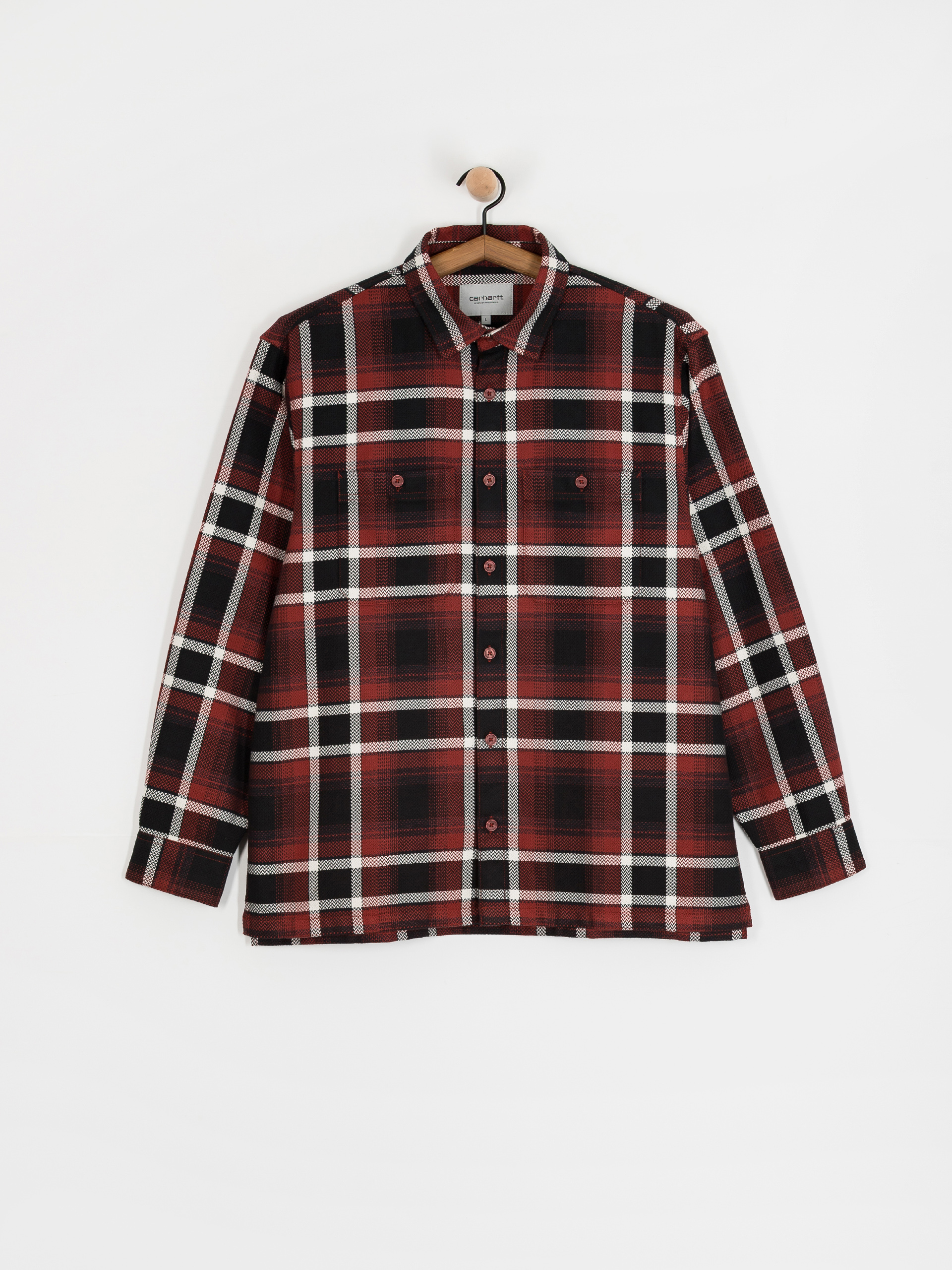 Koszula Carhartt WIP Vaughn (vaughn check/dark brick)