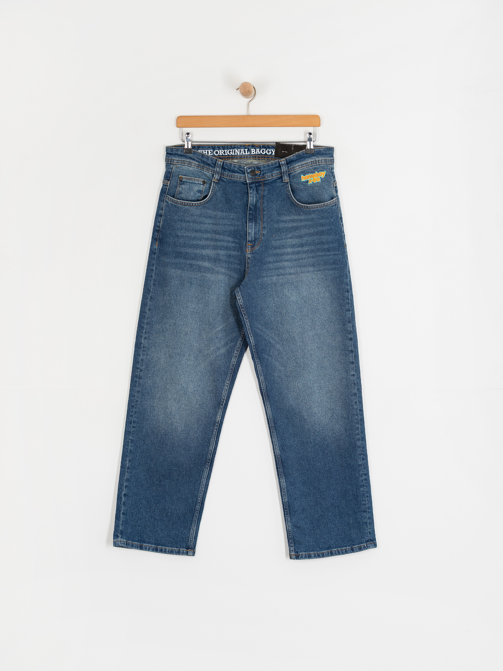 Spodnie Homeboy X Tra Baggy Wiskers Denim (vintage blue)