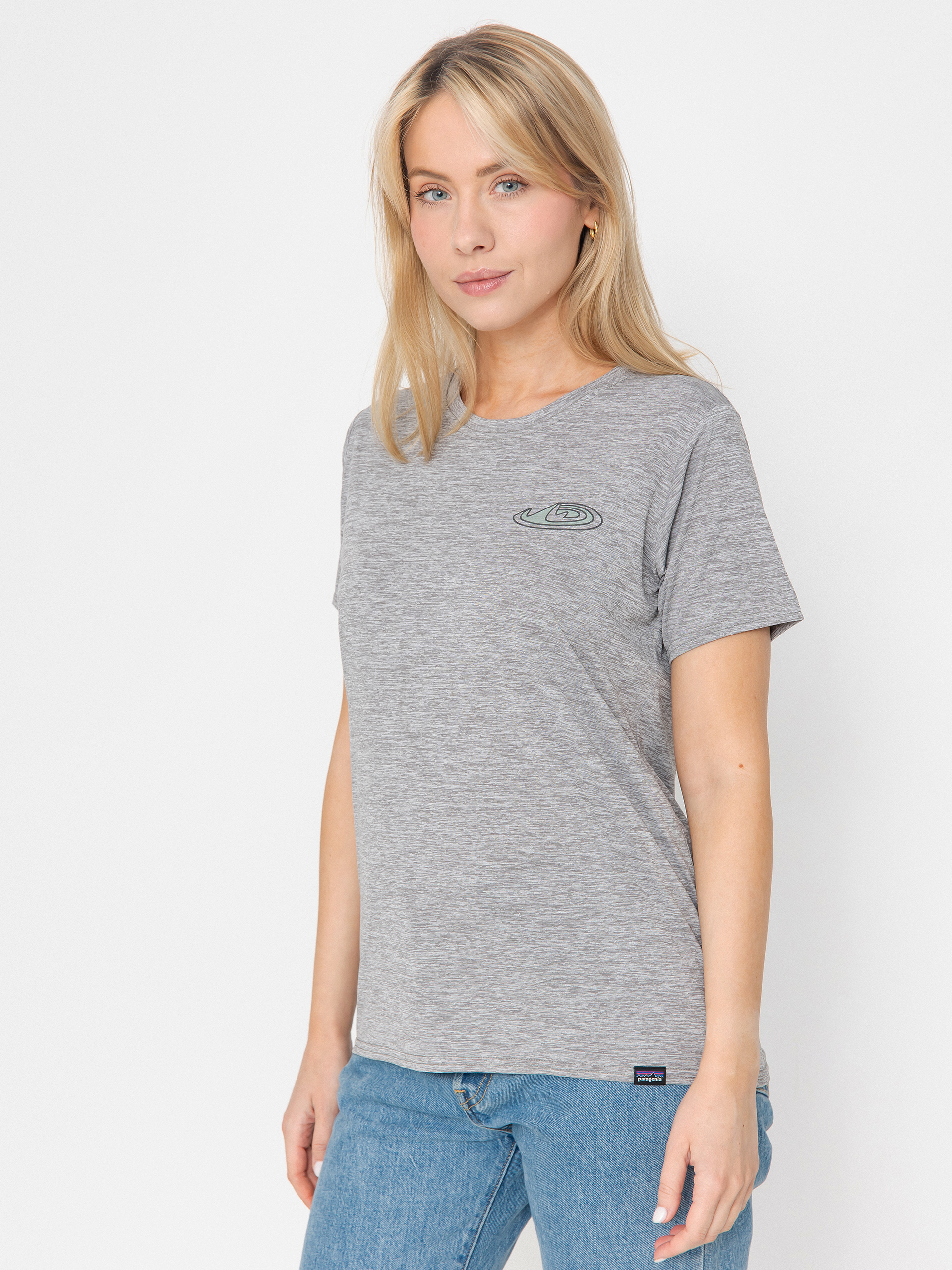 T-shirt Patagonia Cap Cool Daily Graphic Lands Wmn (made of feather grey)