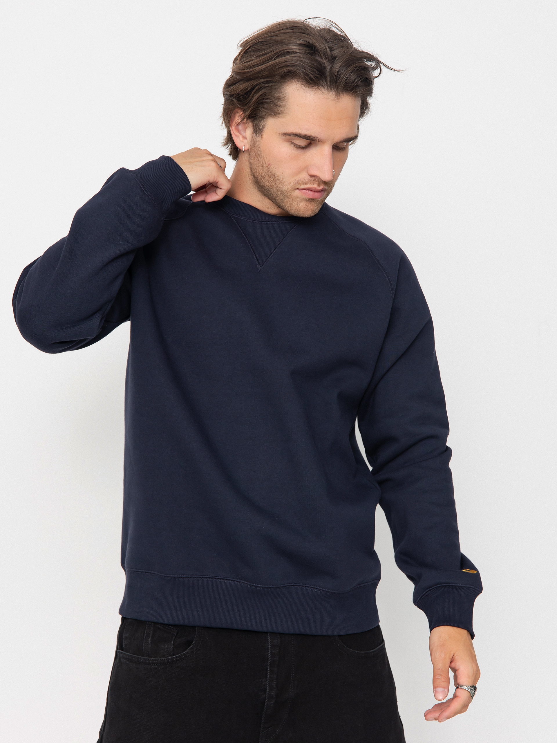 Bluza Carhartt WIP Chase (dark navy/gold)
