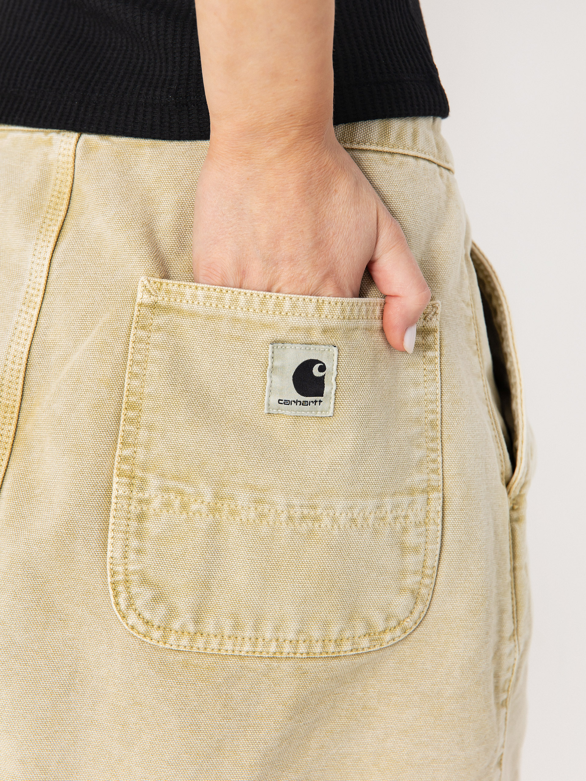 Spódnica Carhartt WIP Emery Wmn (dusty h brown/chalk wash)