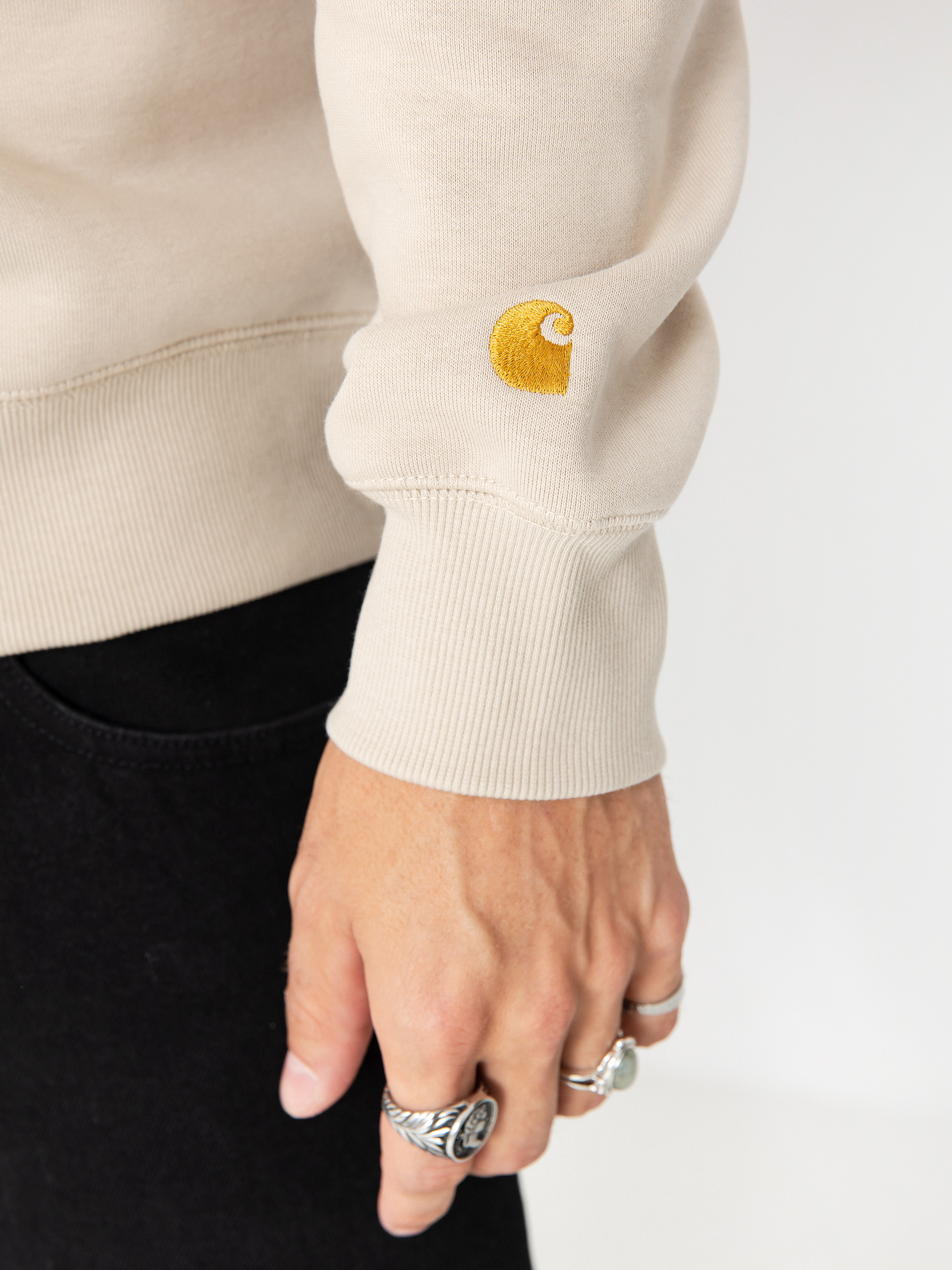 Bluza Carhartt WIP Chase (fleur de sel/gold)