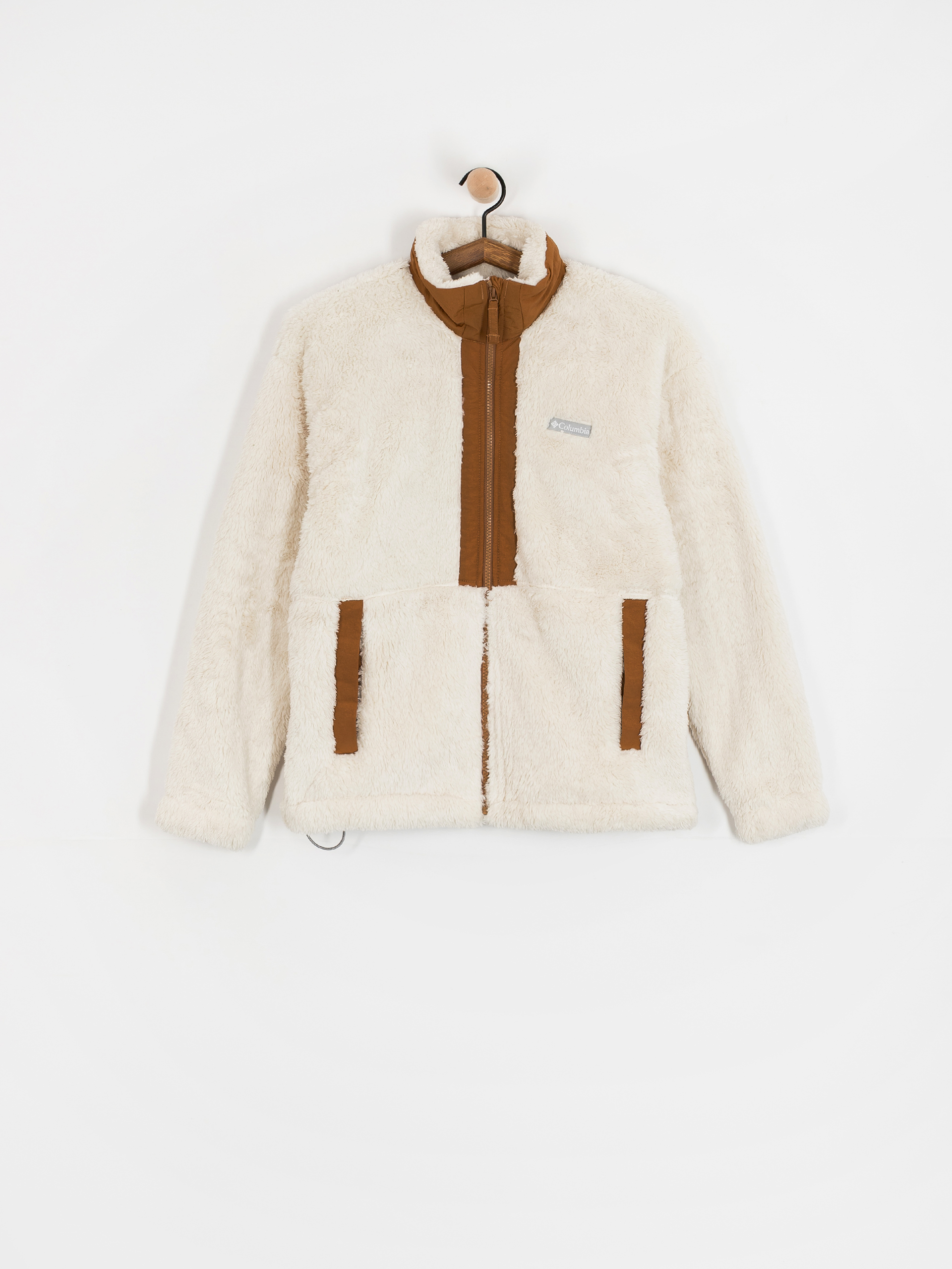 Damski Polar Columbia Boundless Discovery Sherpa Full Zip II (chalk/camel brown)