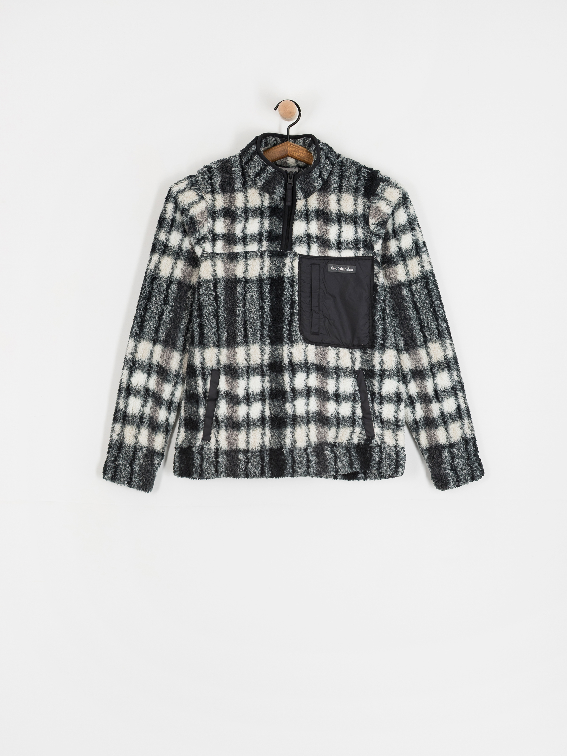 Polar Columbia West Bend 1/4 Zip II Wmn (black herringplaid)