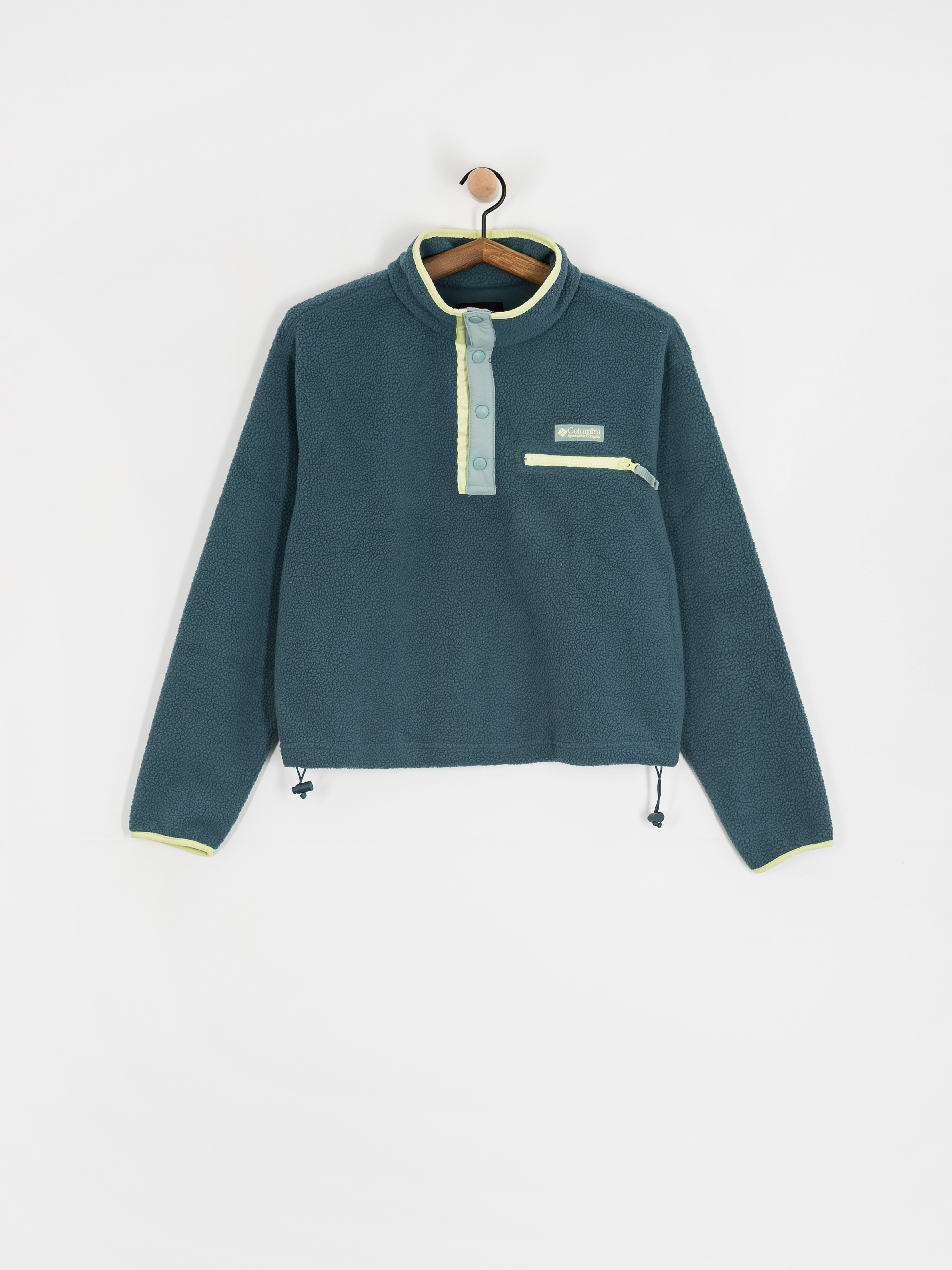 Damski Polar Columbia Helvetia II Cropped Half Snap (everblue/crushed blue/citron haze)