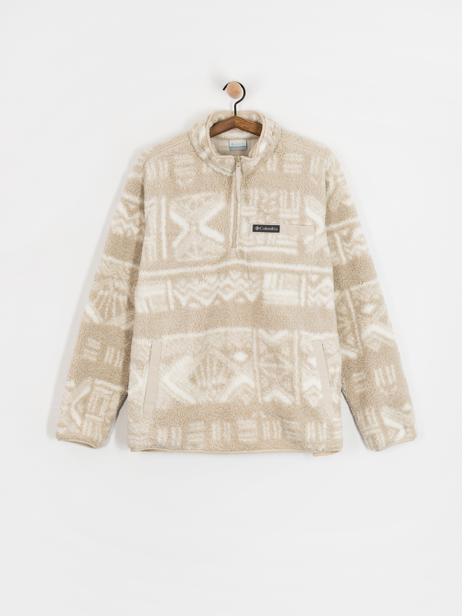 Męski Polar Columbia Rugged Ridge High Pile Half Zip (dark stone deschutes days)