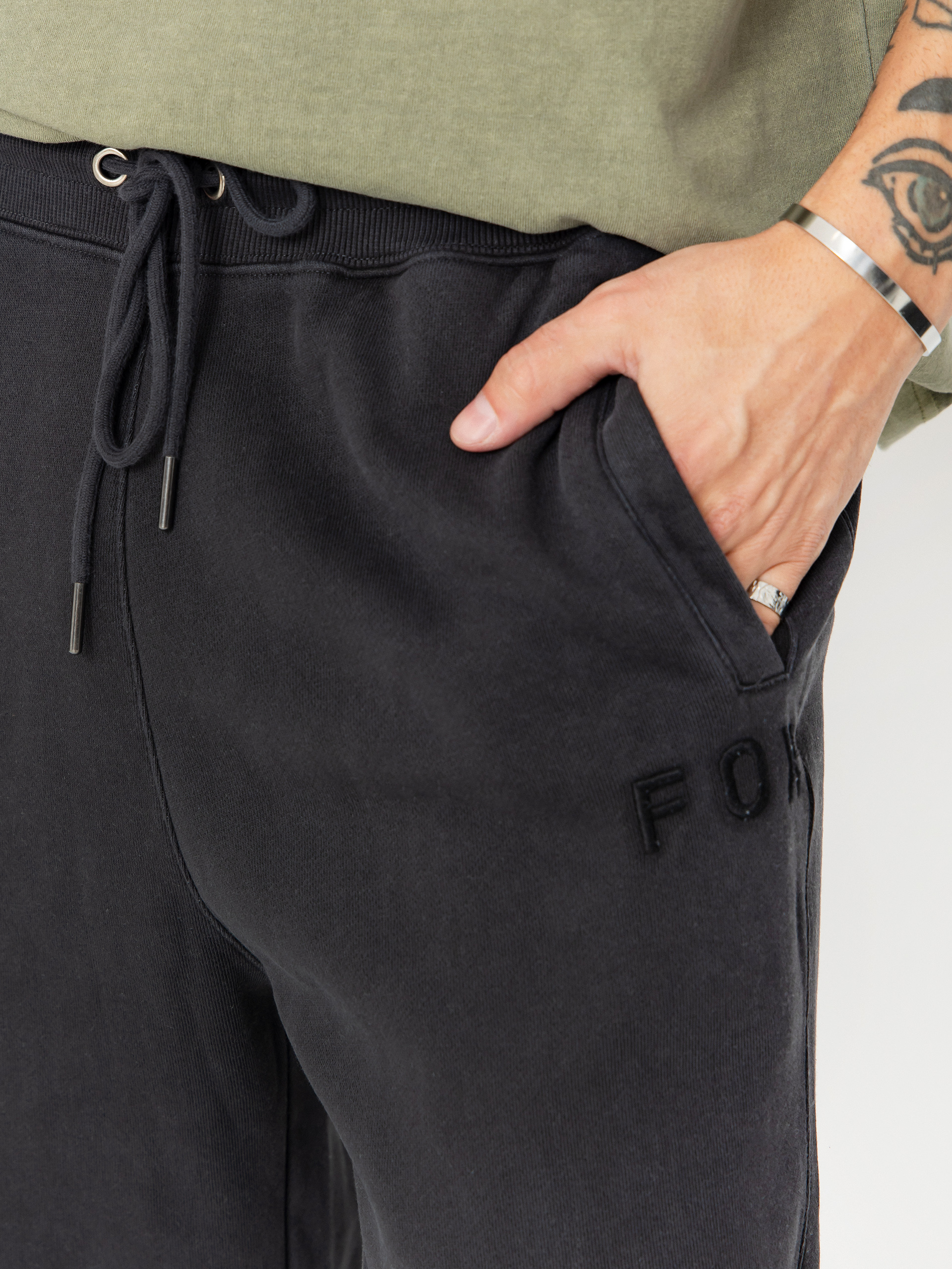 Spodnie Fox Wordmark Fleece Jogger (black)