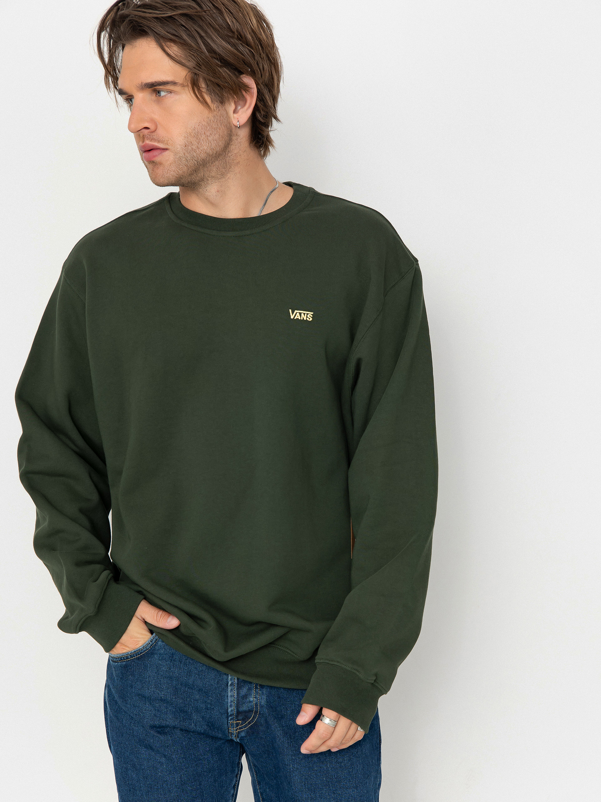 Bluza Vans Left Chest II Loose Crew (dried kelp)