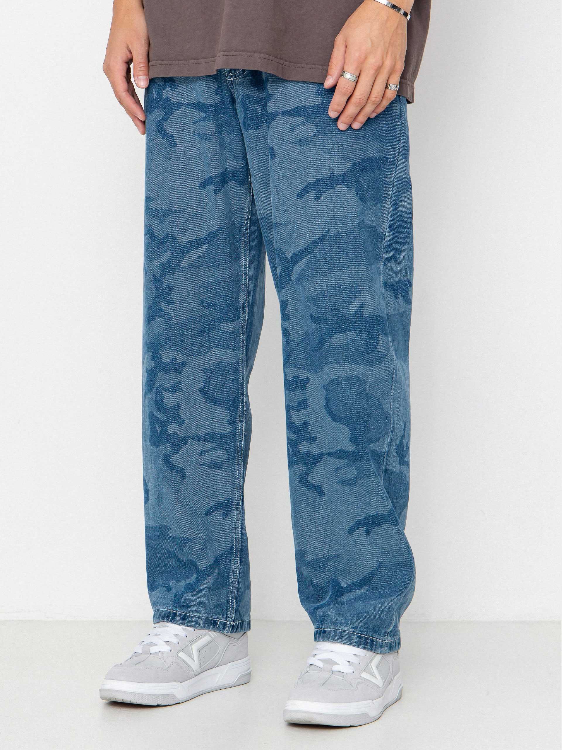 Spodnie Vans Check 5 Loose Camo Printed Denim (stonewash/blue)