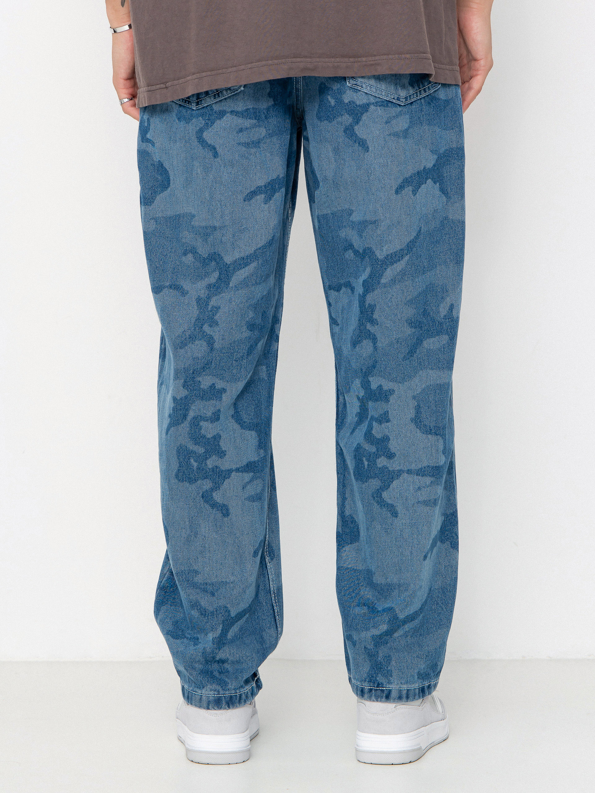 Spodnie Vans Check 5 Loose Camo Printed Denim (stonewash/blue)