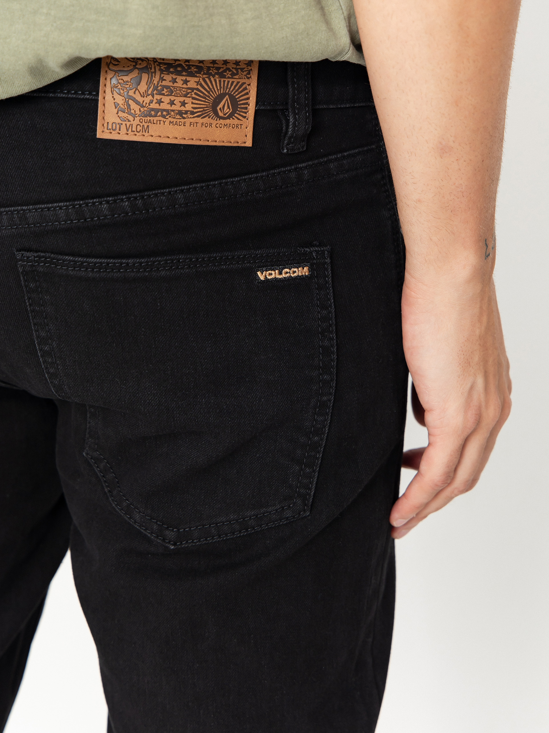 Spodnie Volcom Vorta Denim (black out)