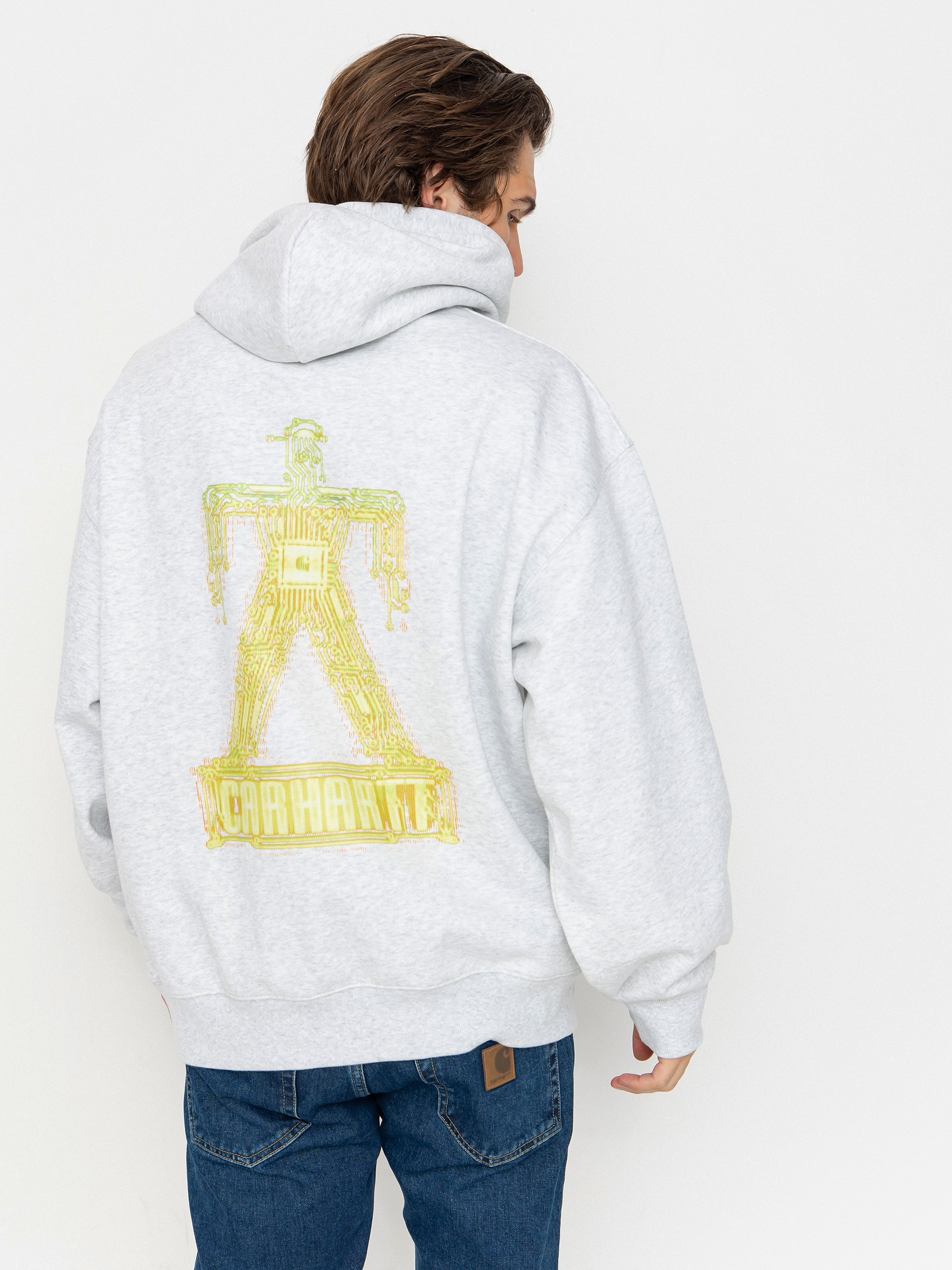 Bluza z kapturem Carhartt WIP Electric Boogie HD (ash heather)