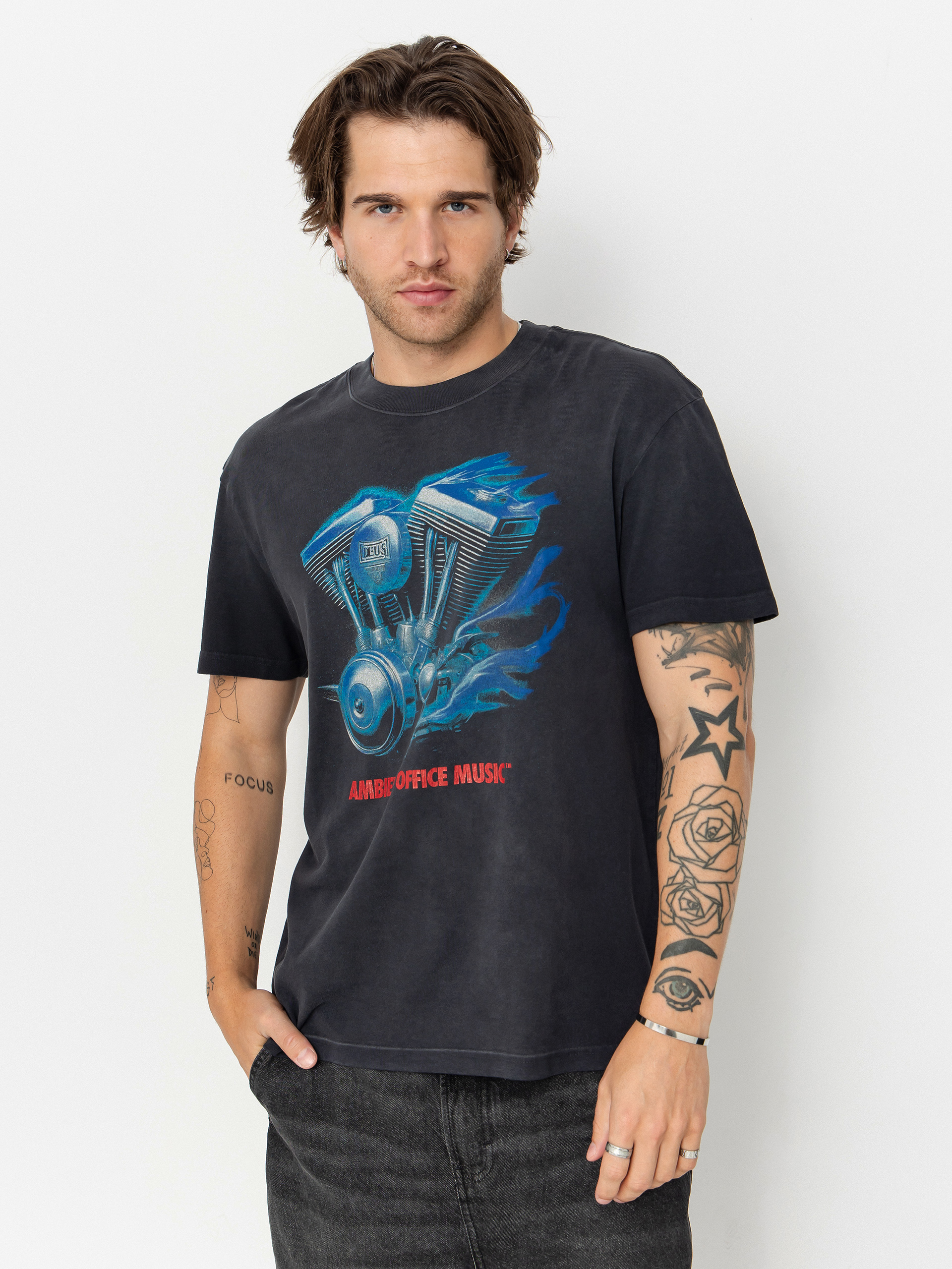 T-shirt Deus Ex Machina Productive Hum (anthracite)