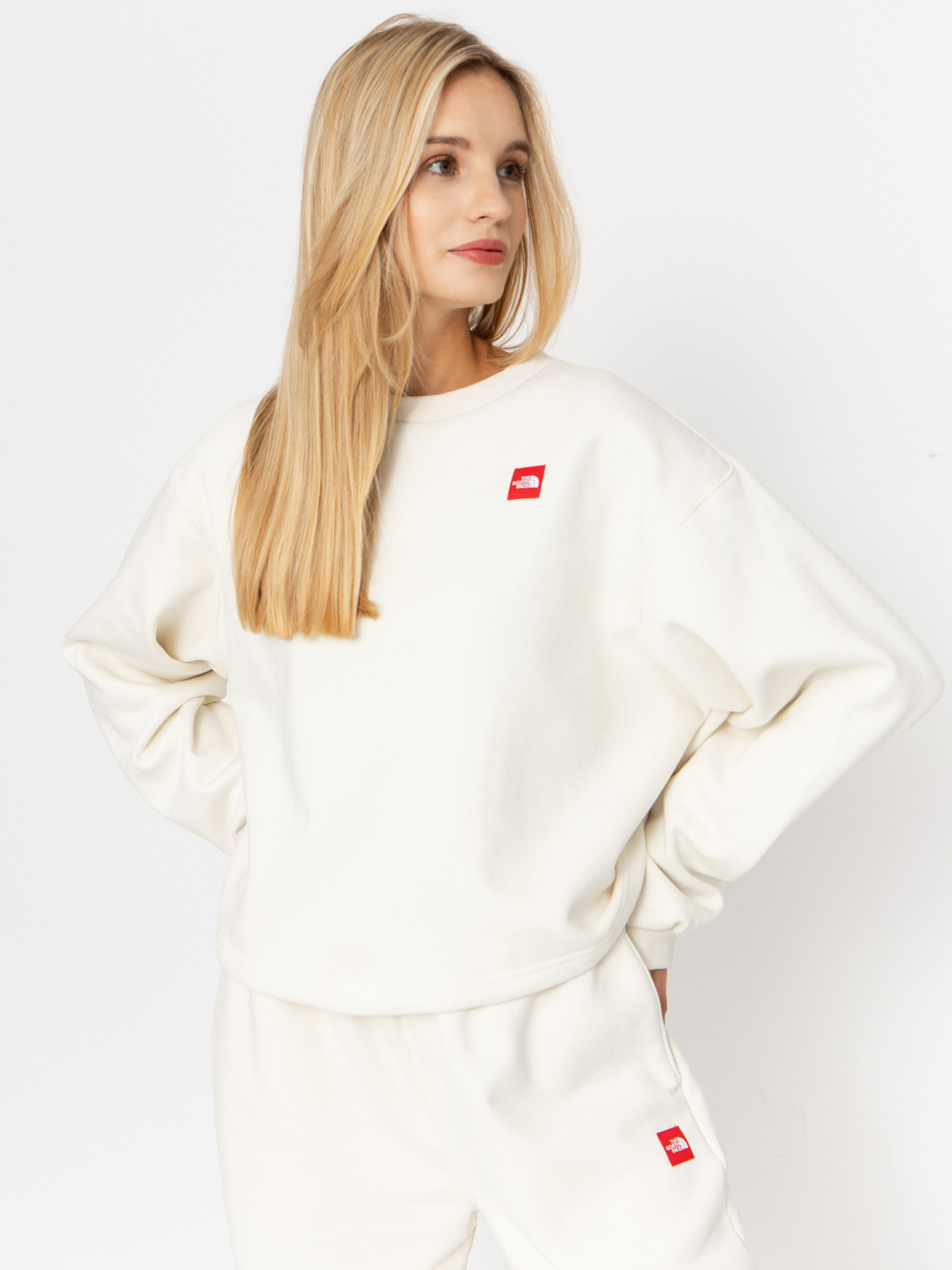 Bluza The North Face Red Box (white dune)