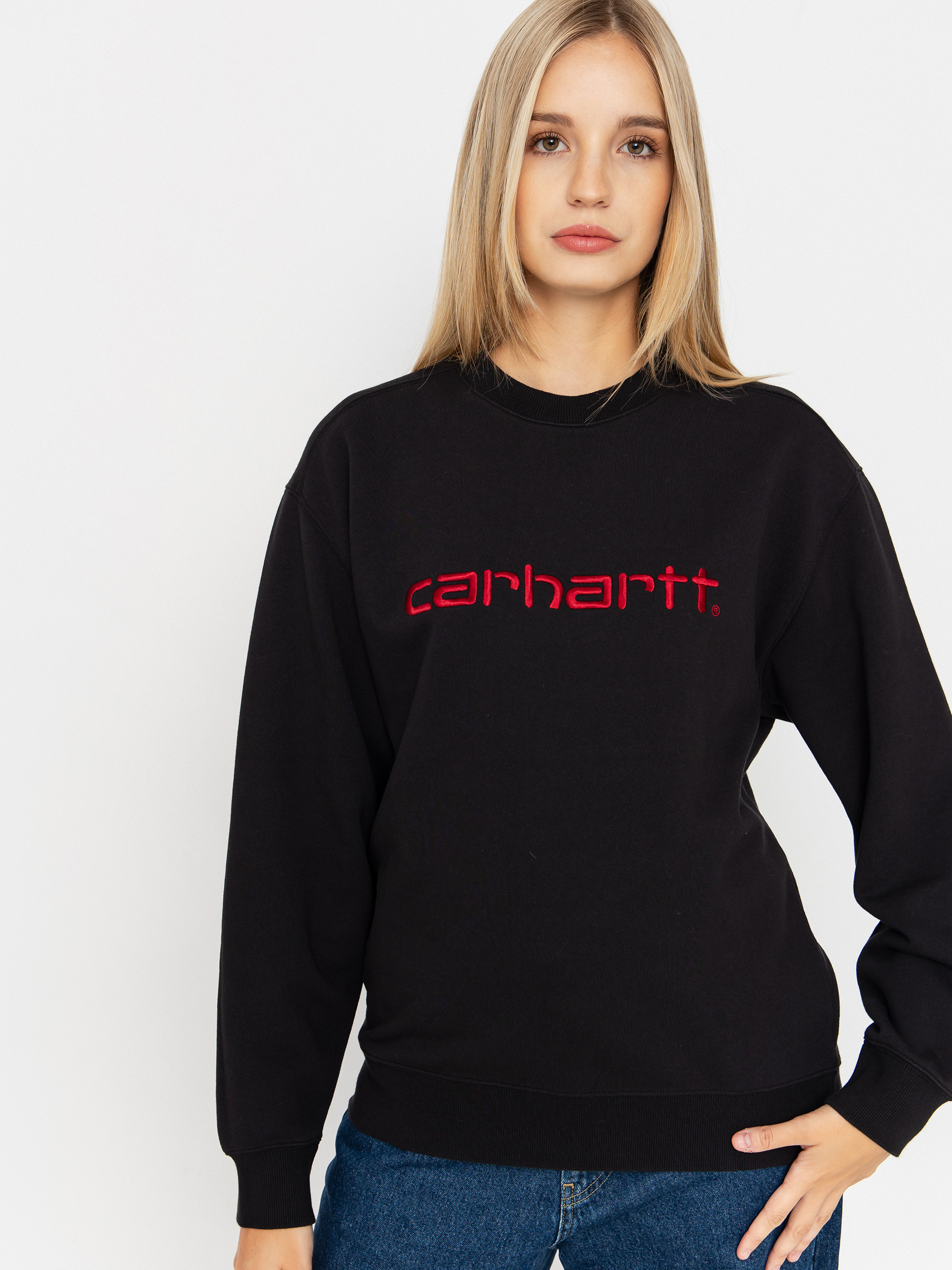 Bluza Carhartt WIP Carhartt Wmn (black/scarlet)