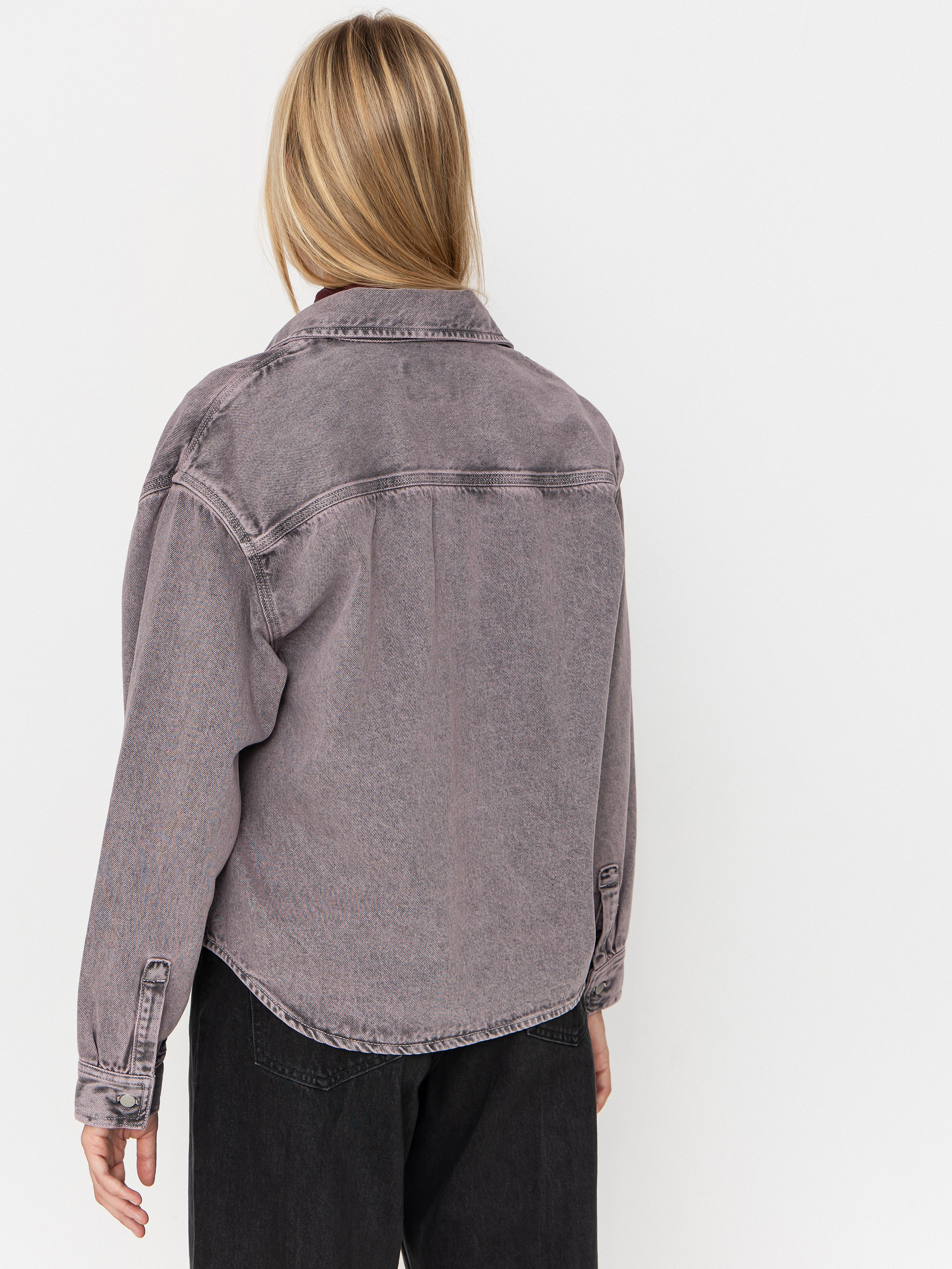 Kurtka Carhartt WIP Georgia Wmn (black/hortensia/garment dyed)