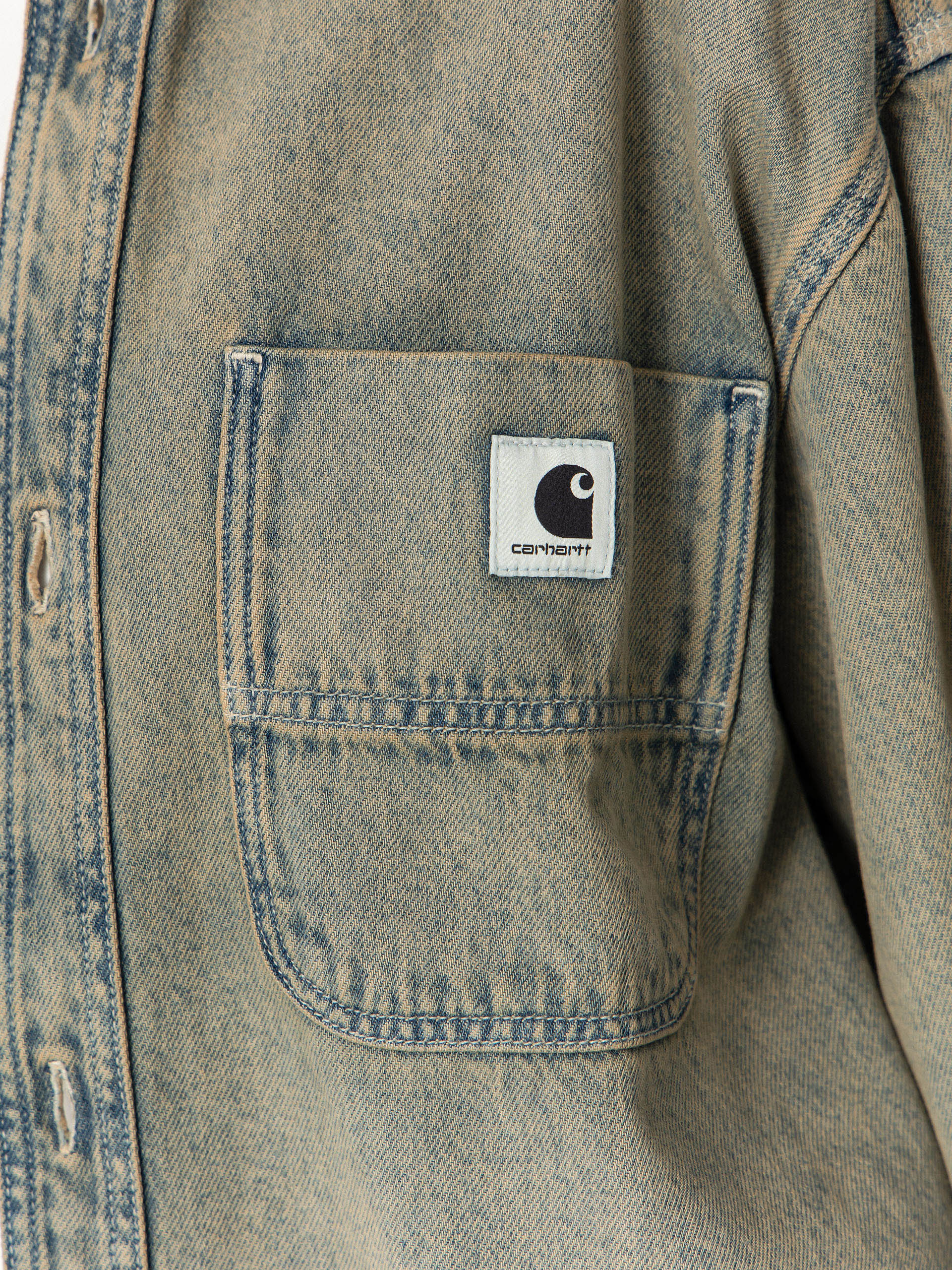 Kurtka Carhartt WIP Georgia Wmn (blue/leather/garment dyed)