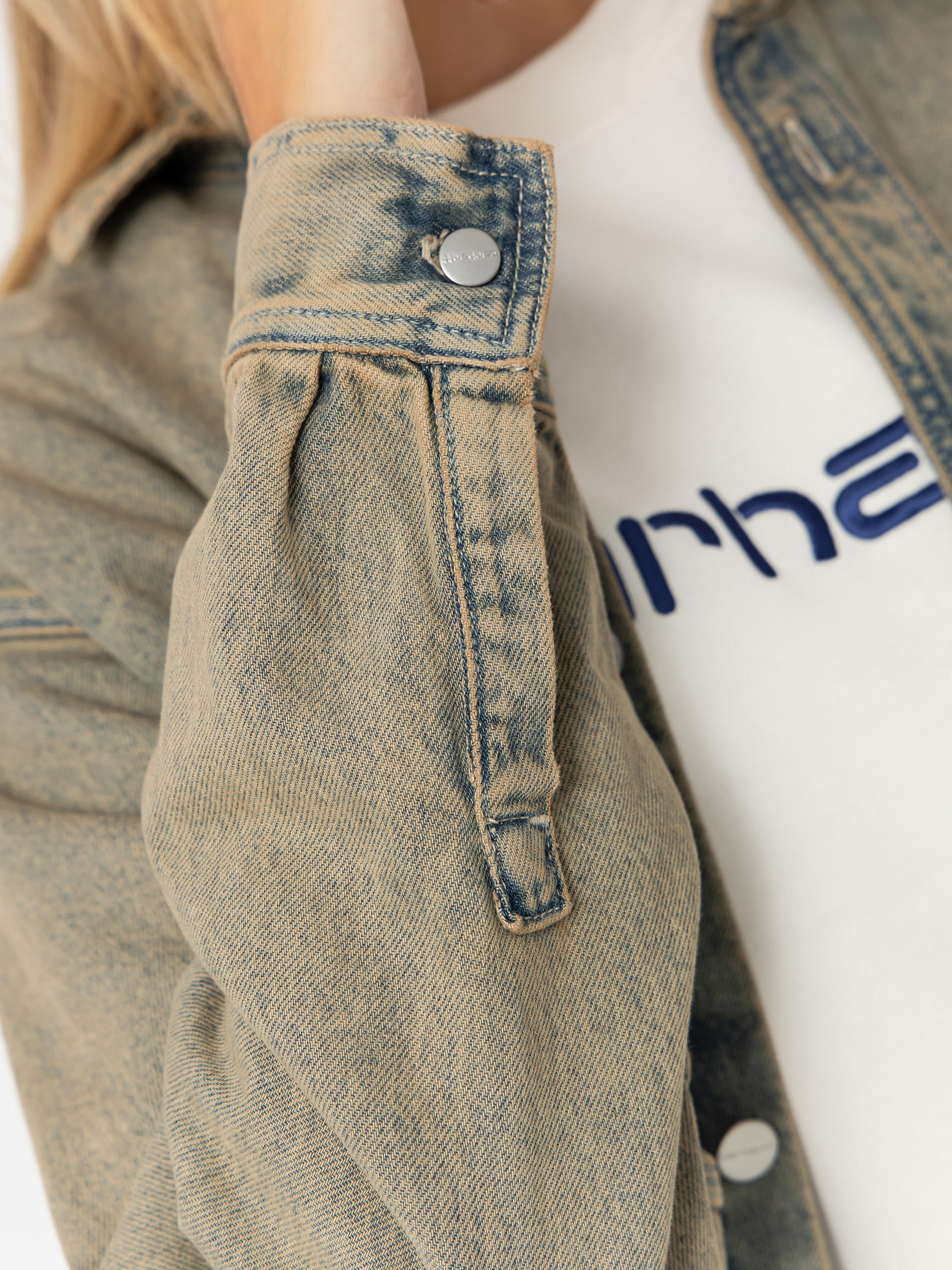 Kurtka Carhartt WIP Georgia Wmn (blue/leather/garment dyed)