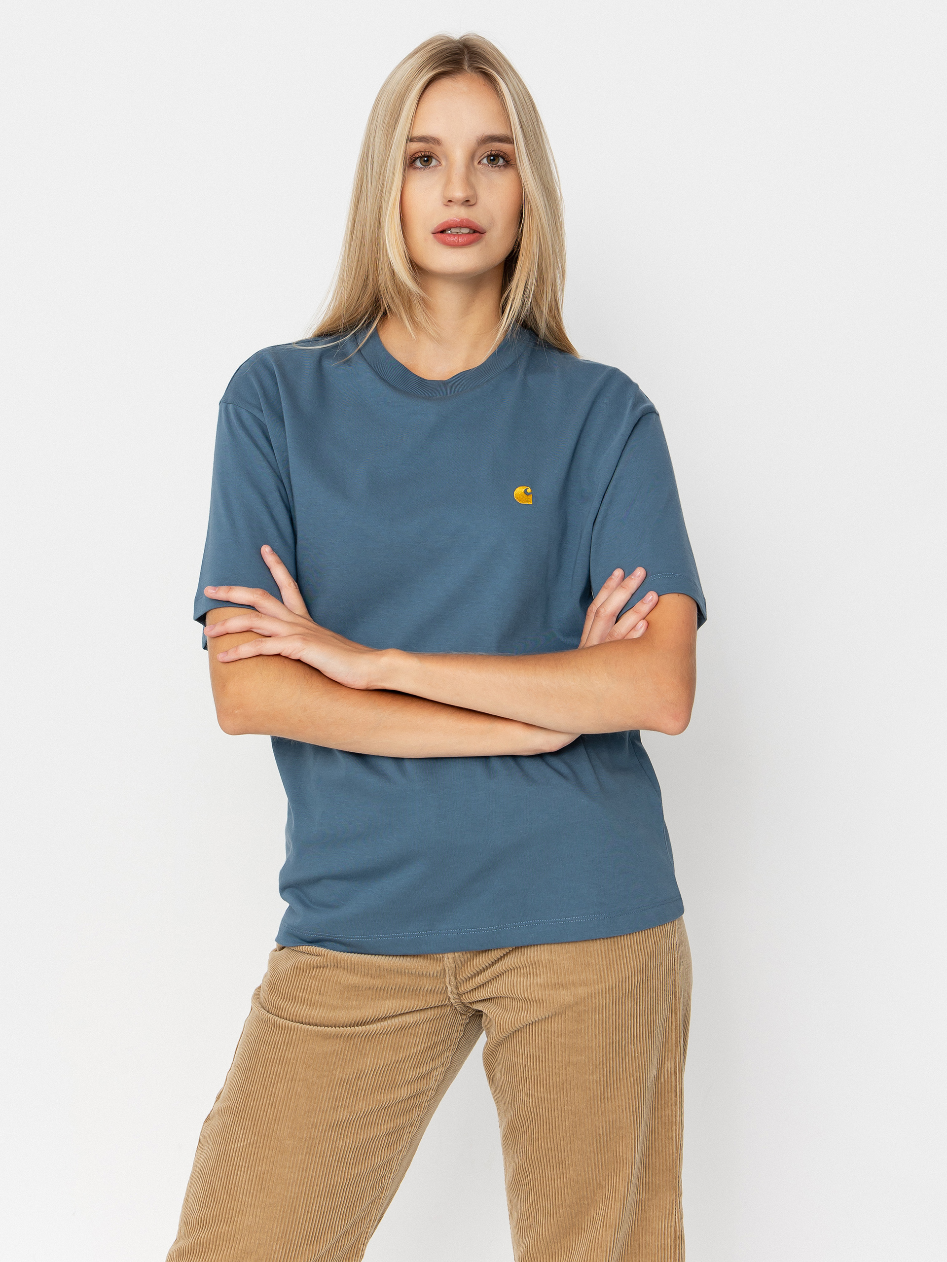T-shirt Carhartt WIP Chase Wmn (angelite/gold)