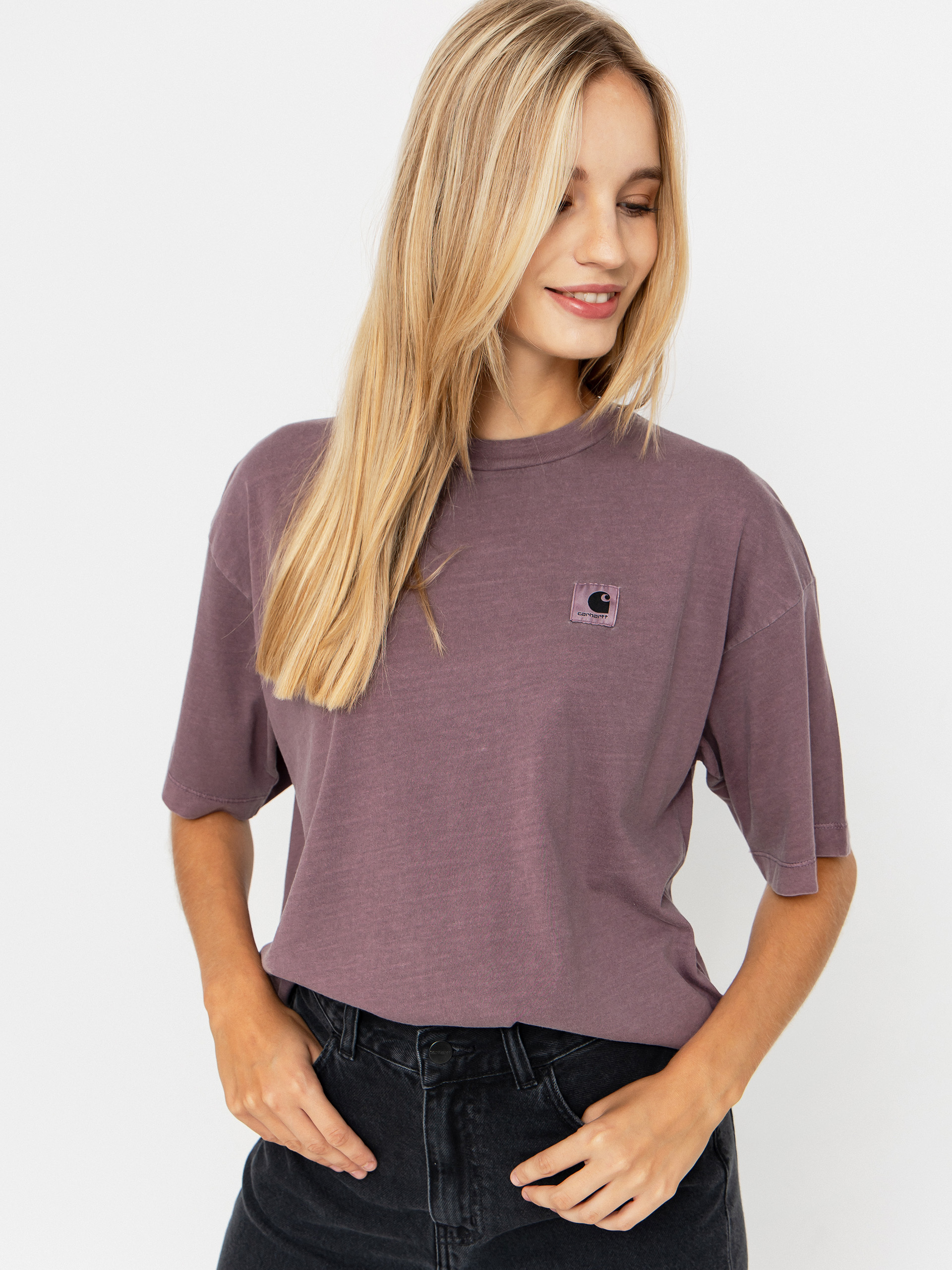 T-shirt Carhartt WIP Nelson Wmn (phlox/garment dyed)