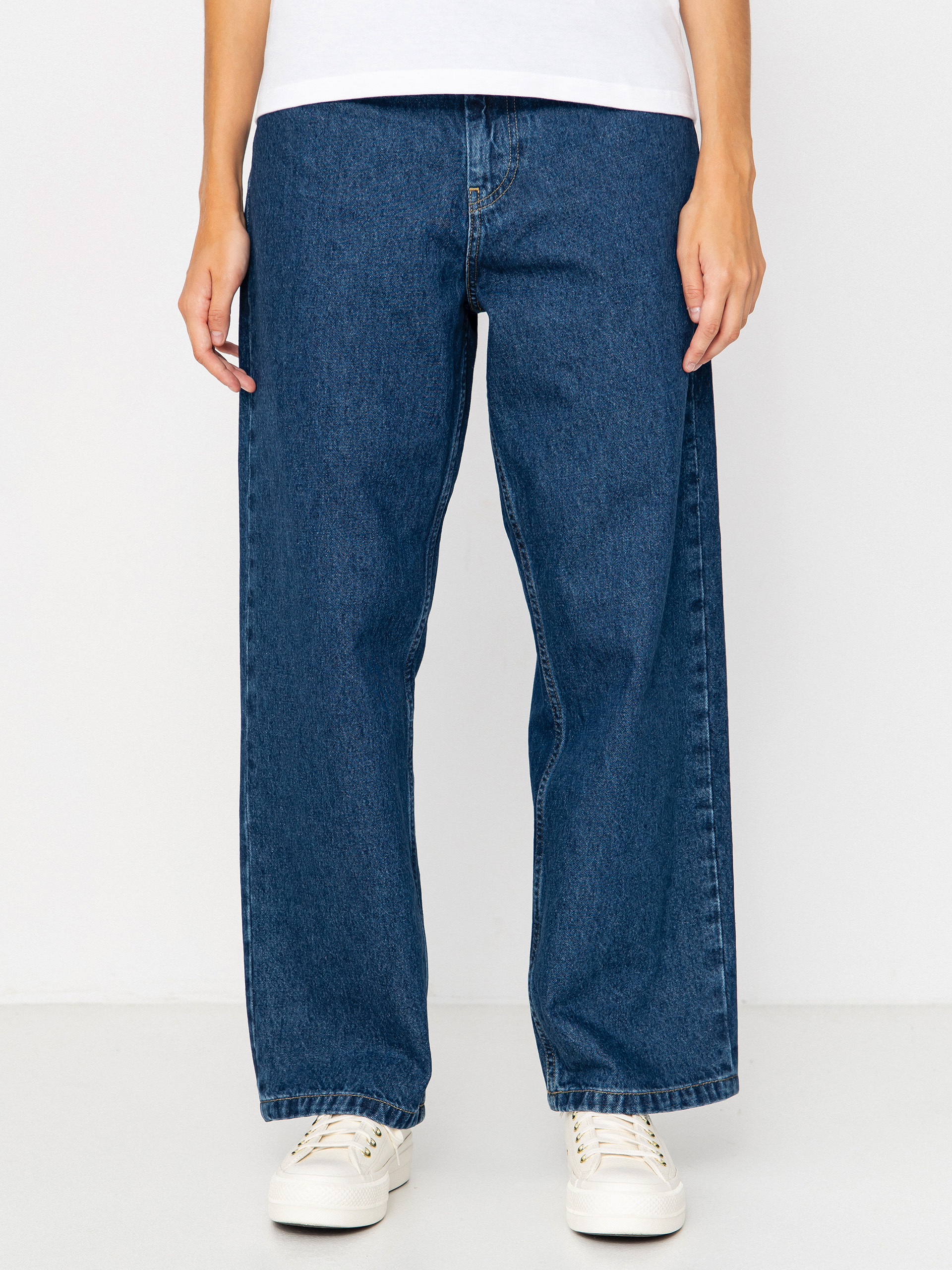 Spodnie Carhartt WIP Brandon Wmn (blue/stone washed)